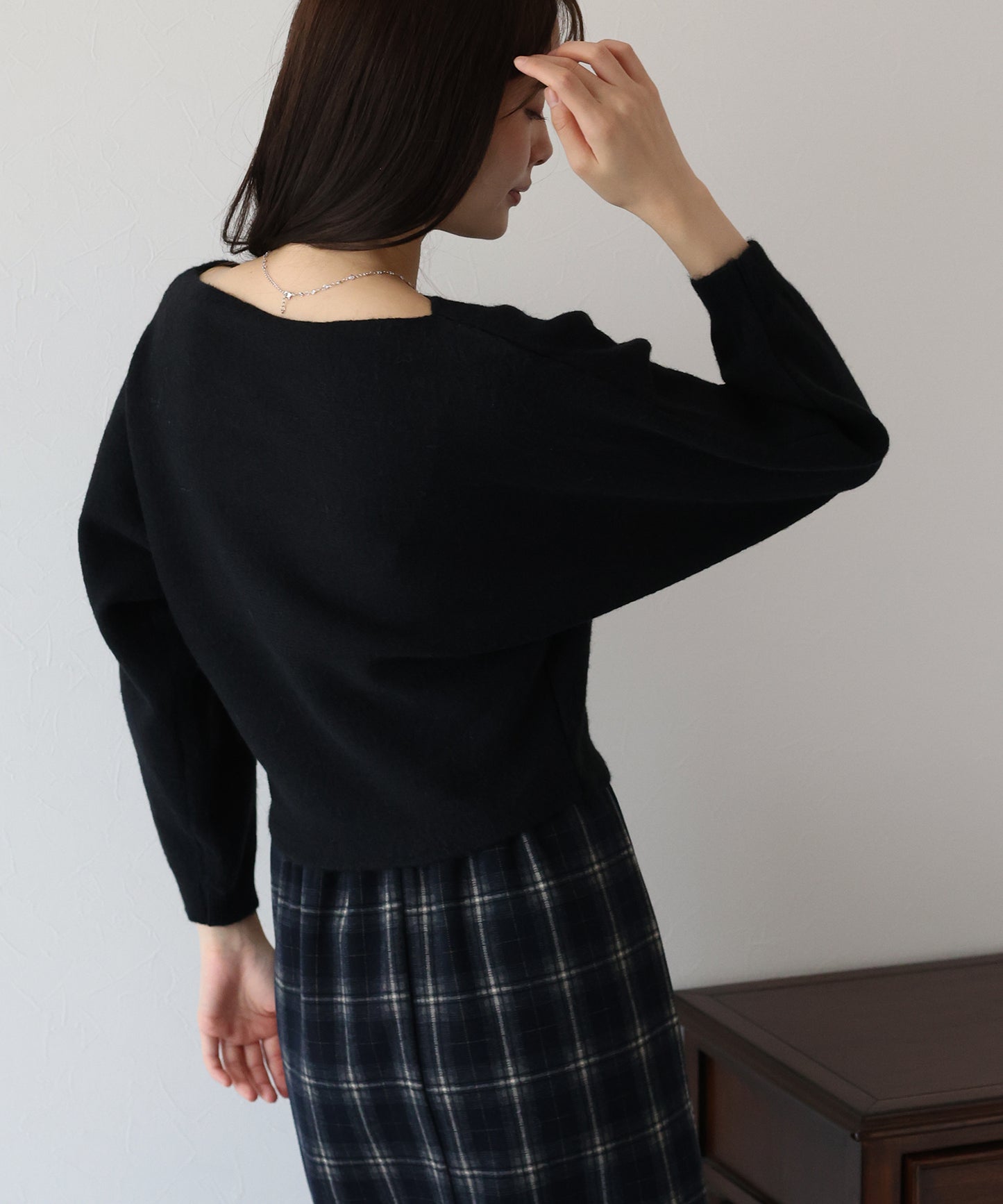 【早割5%OFF】リボンドルマンニット