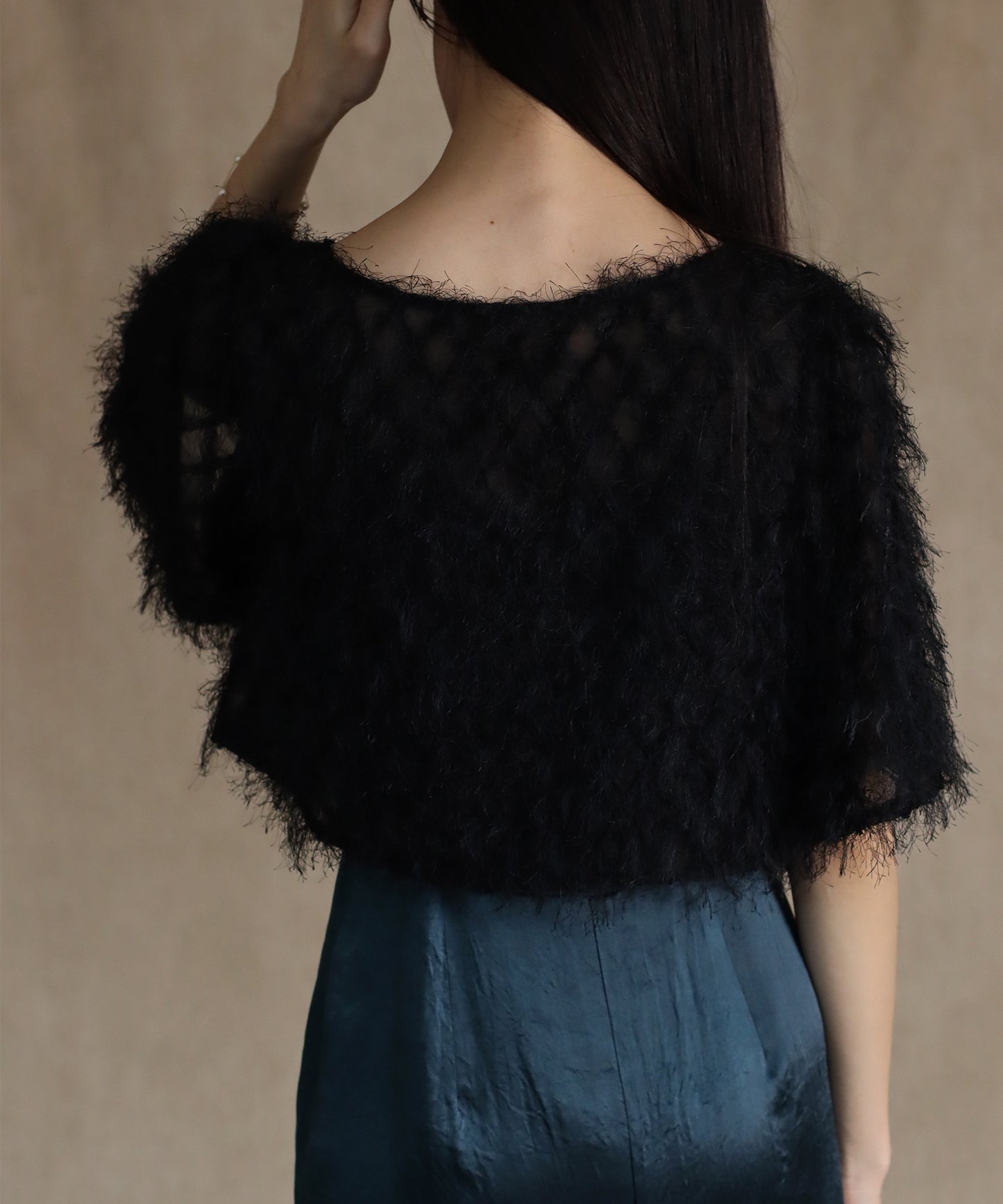 【SALE】日本製 レースボレロ+キャミソールワンピースドレス