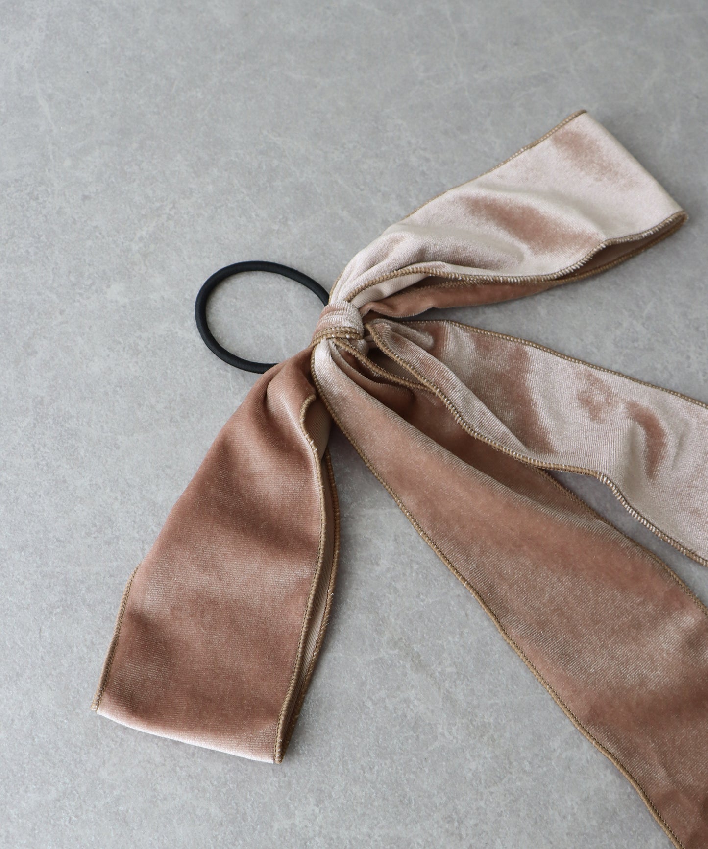 ベロアビッグリボンゴム【ネコポス】