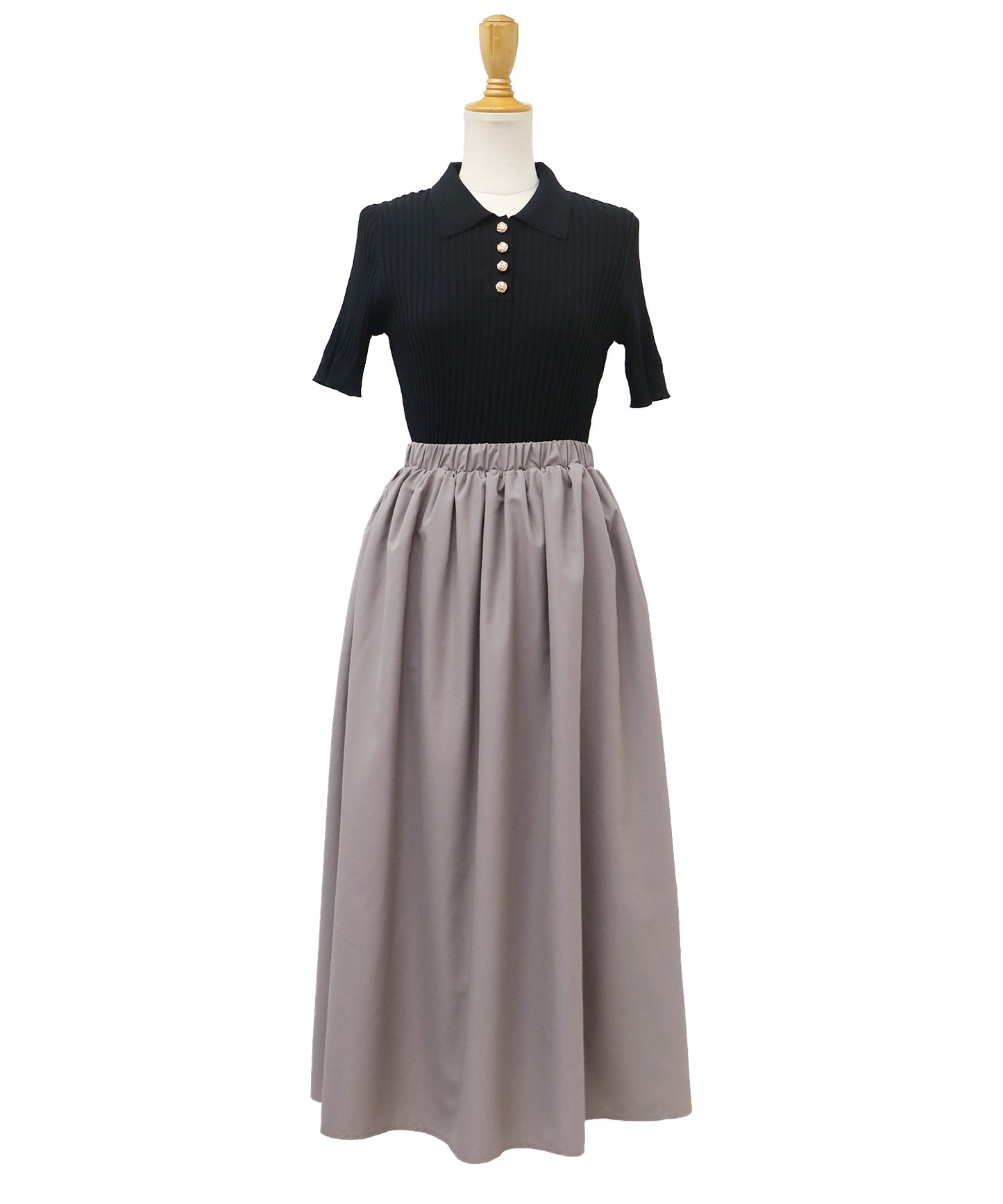 【SALE】ポロニットドッキングワンピース