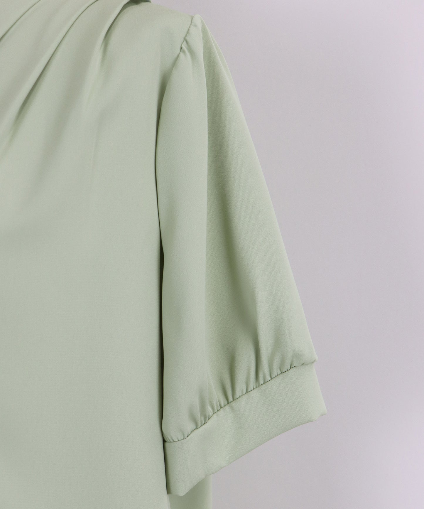 【SALE】パールラインVネックブラウス【ネコポス】