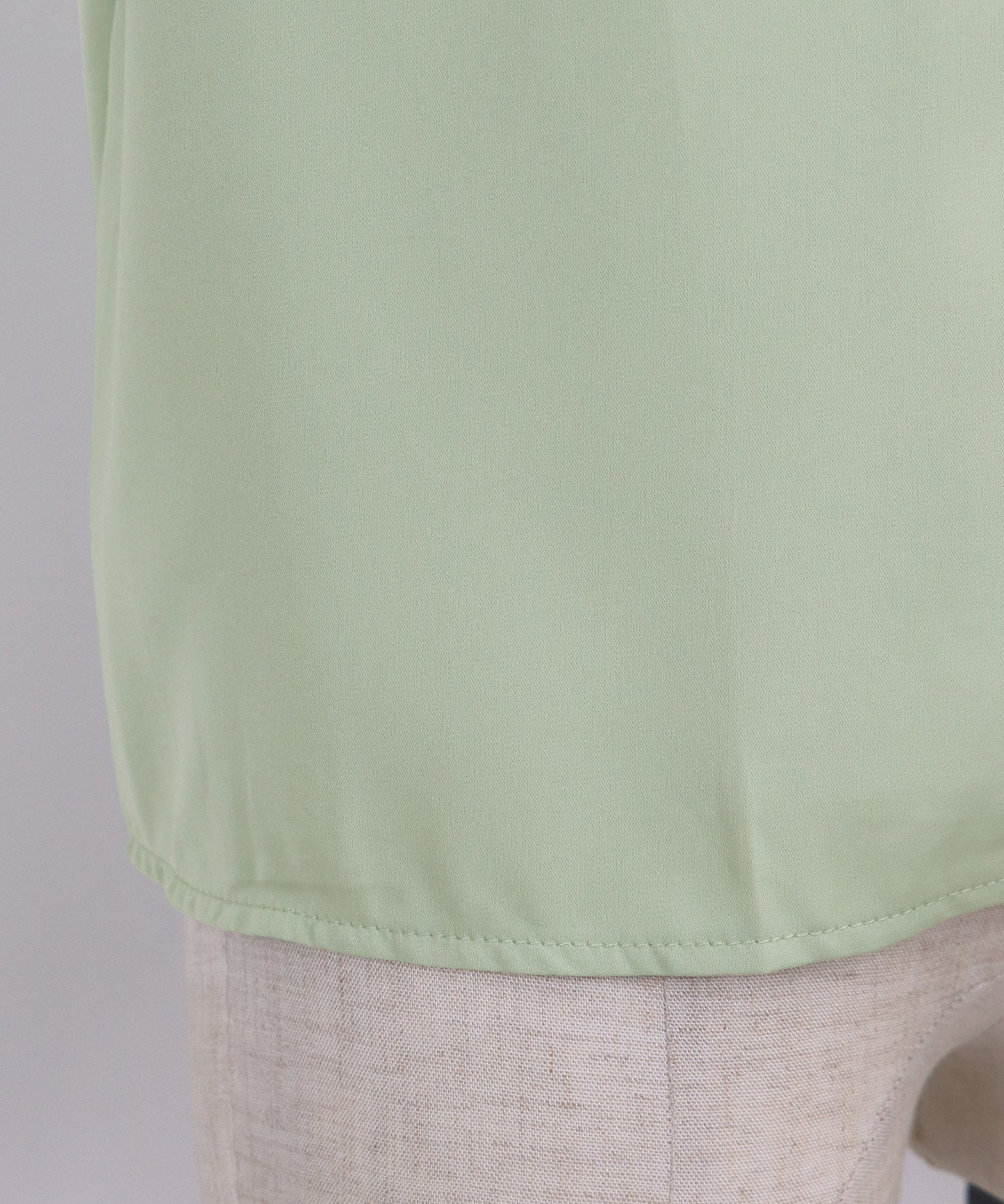 【SALE】パールラインVネックブラウス【ネコポス】