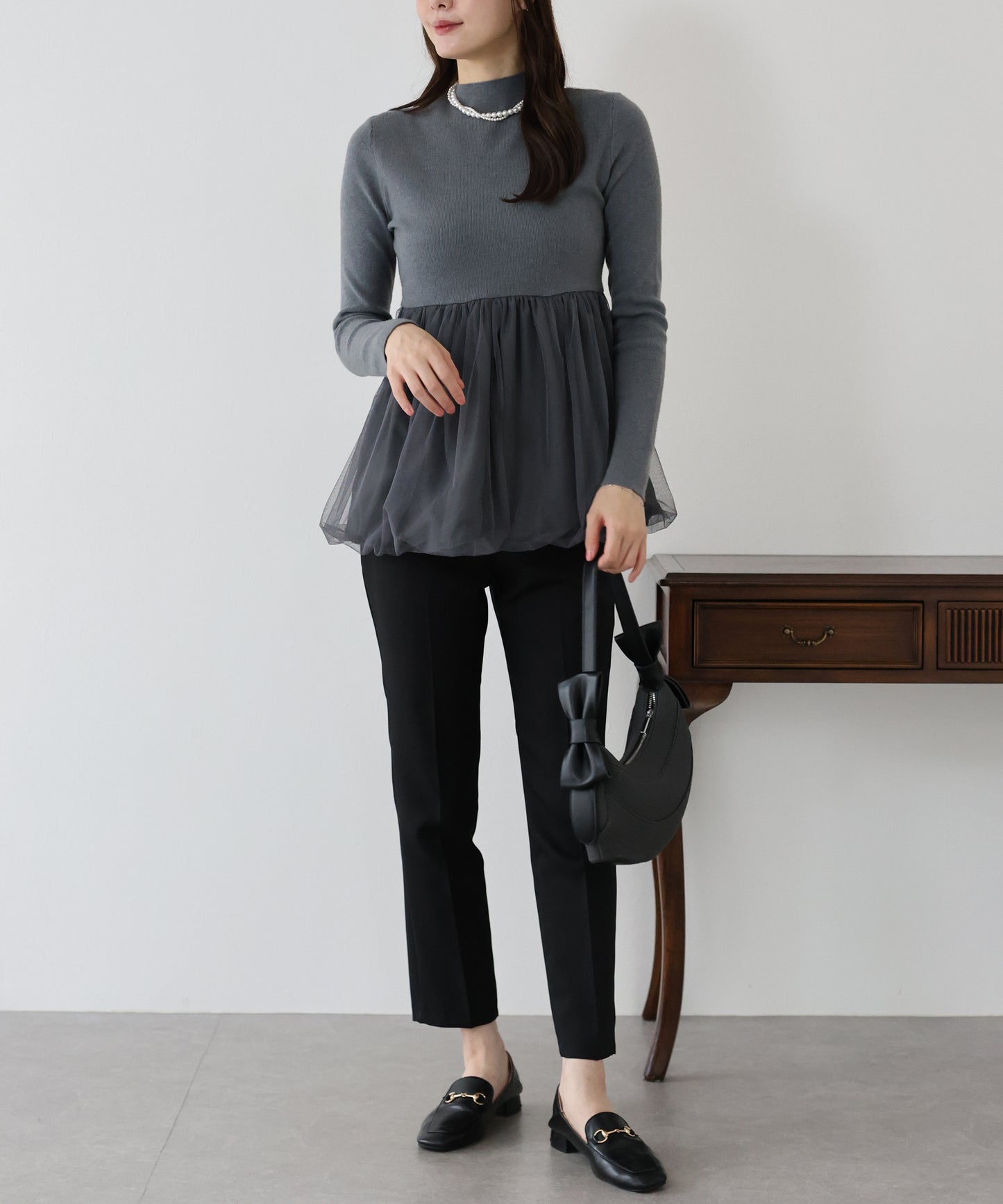 【早割5%OFF】バルーンチュールドッキングニット