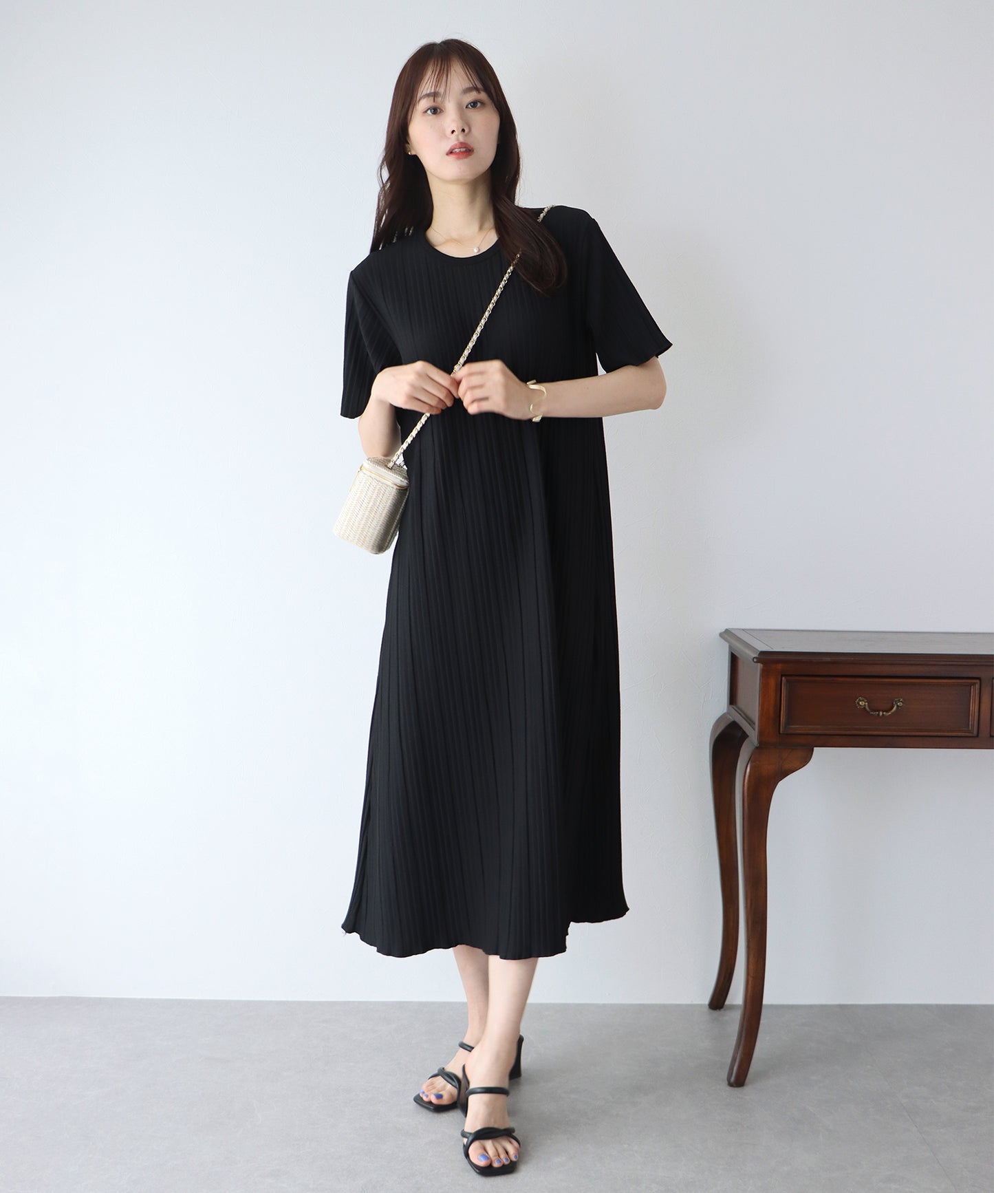 【TIME SALE】プリーツワンピース