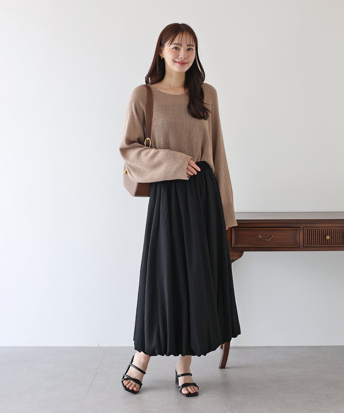 【TIME SALE】メッシュドルマンニット