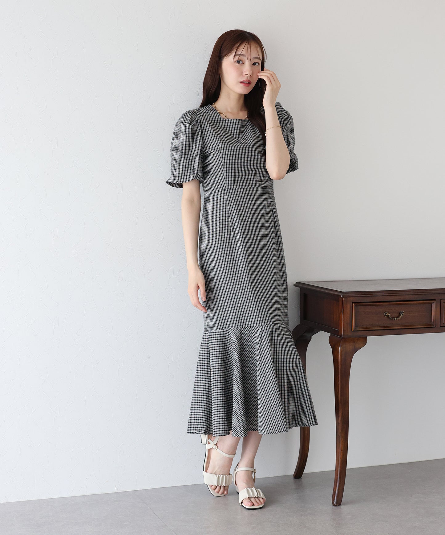【TIME SALE】バックリボンマーメイドワンピース