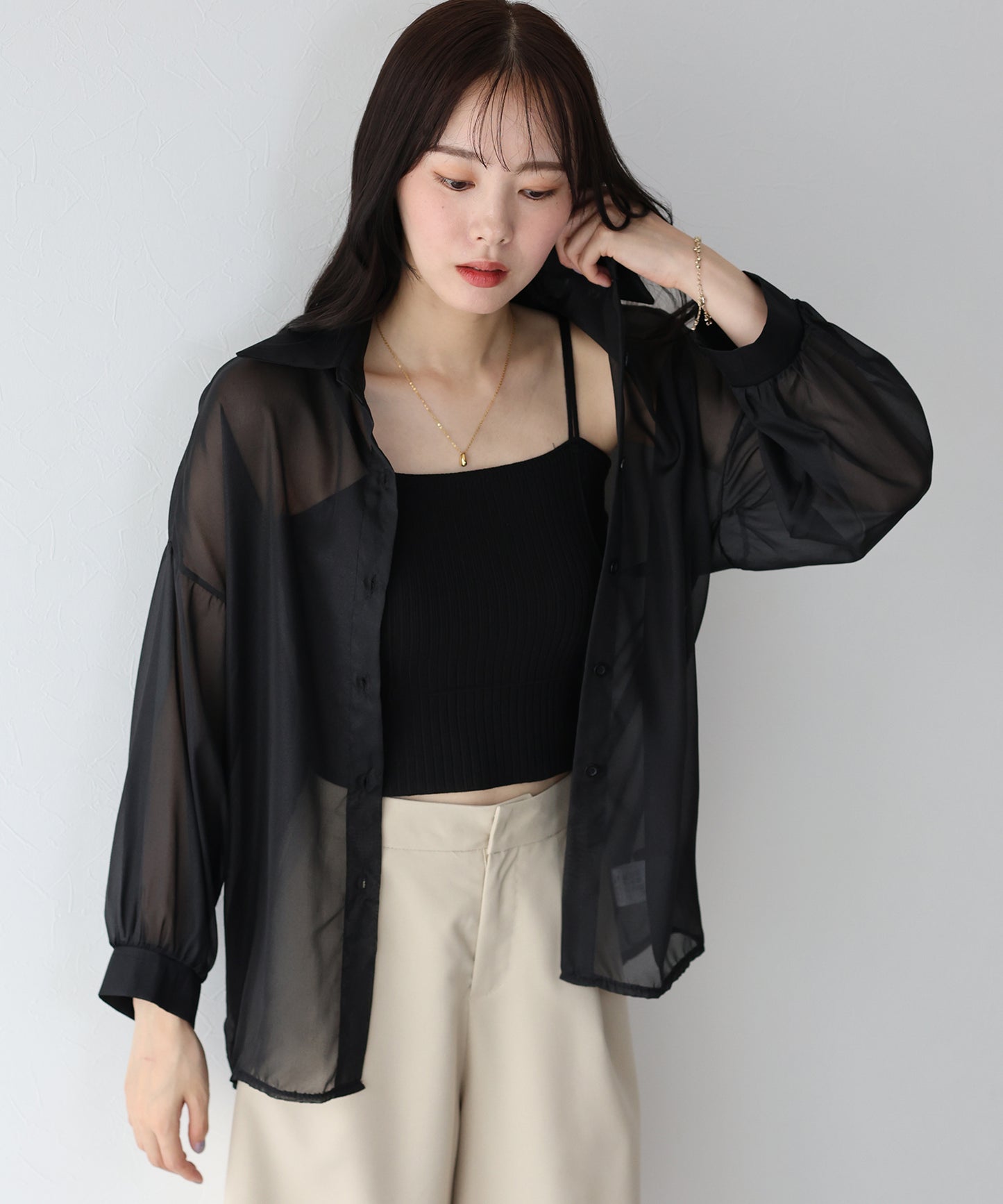 【SALE】シアーシャツ【ネコポス】