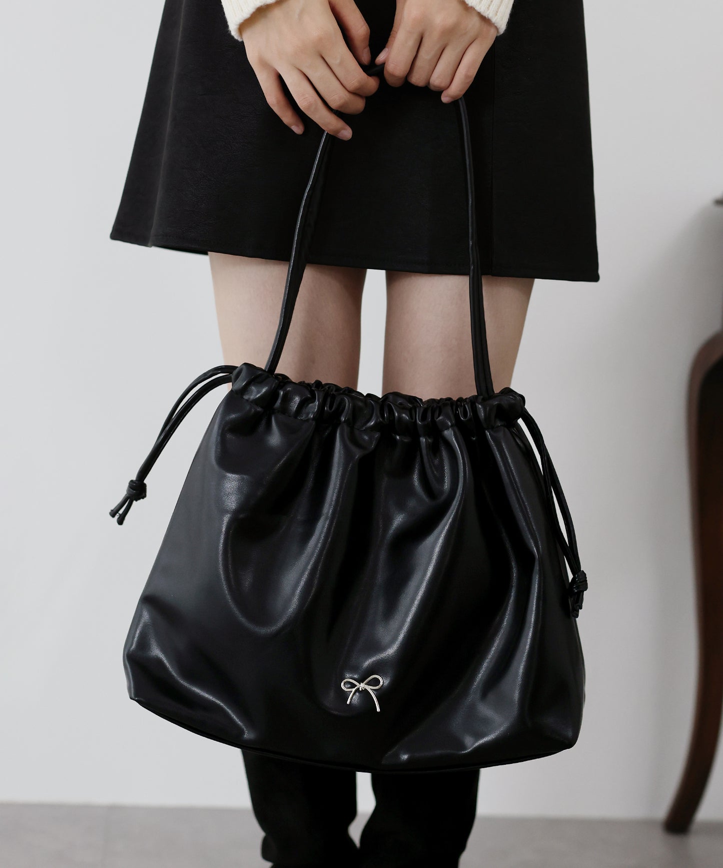 【SALE】リボン巾着バッグ