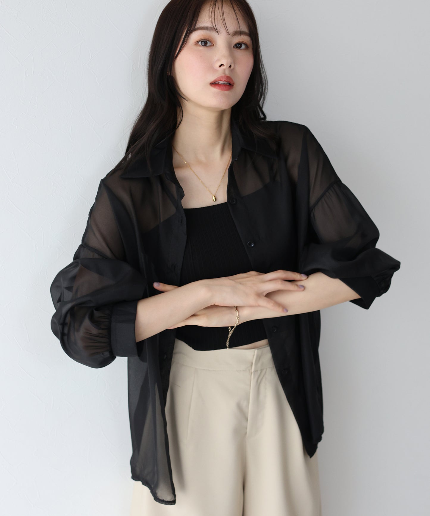 【SALE】シアーシャツ【ネコポス】