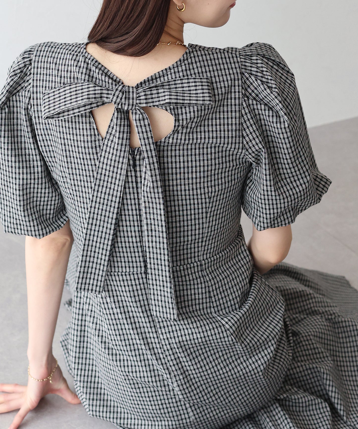 【TIME SALE】バックリボンマーメイドワンピース