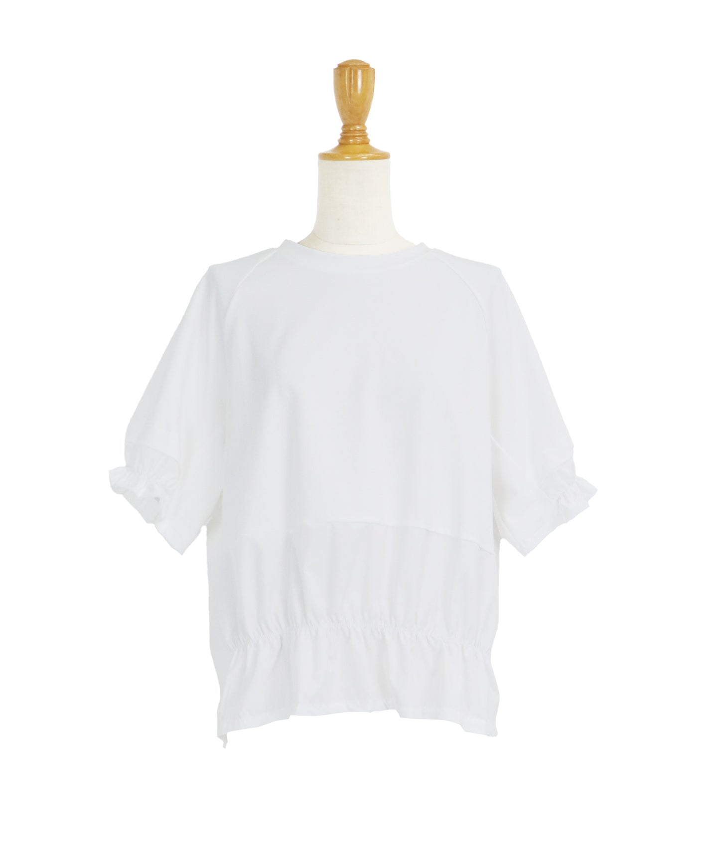 【SALE】異素材ドッキングTシャツ【ネコポス】