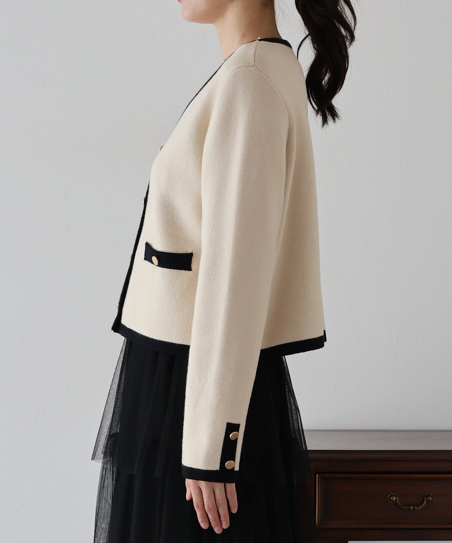 【TIME SALE】Ⅴネックニットジャケット