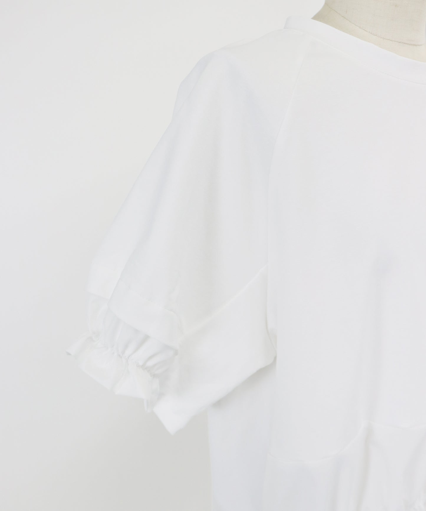 【SALE】異素材ドッキングTシャツ【ネコポス】