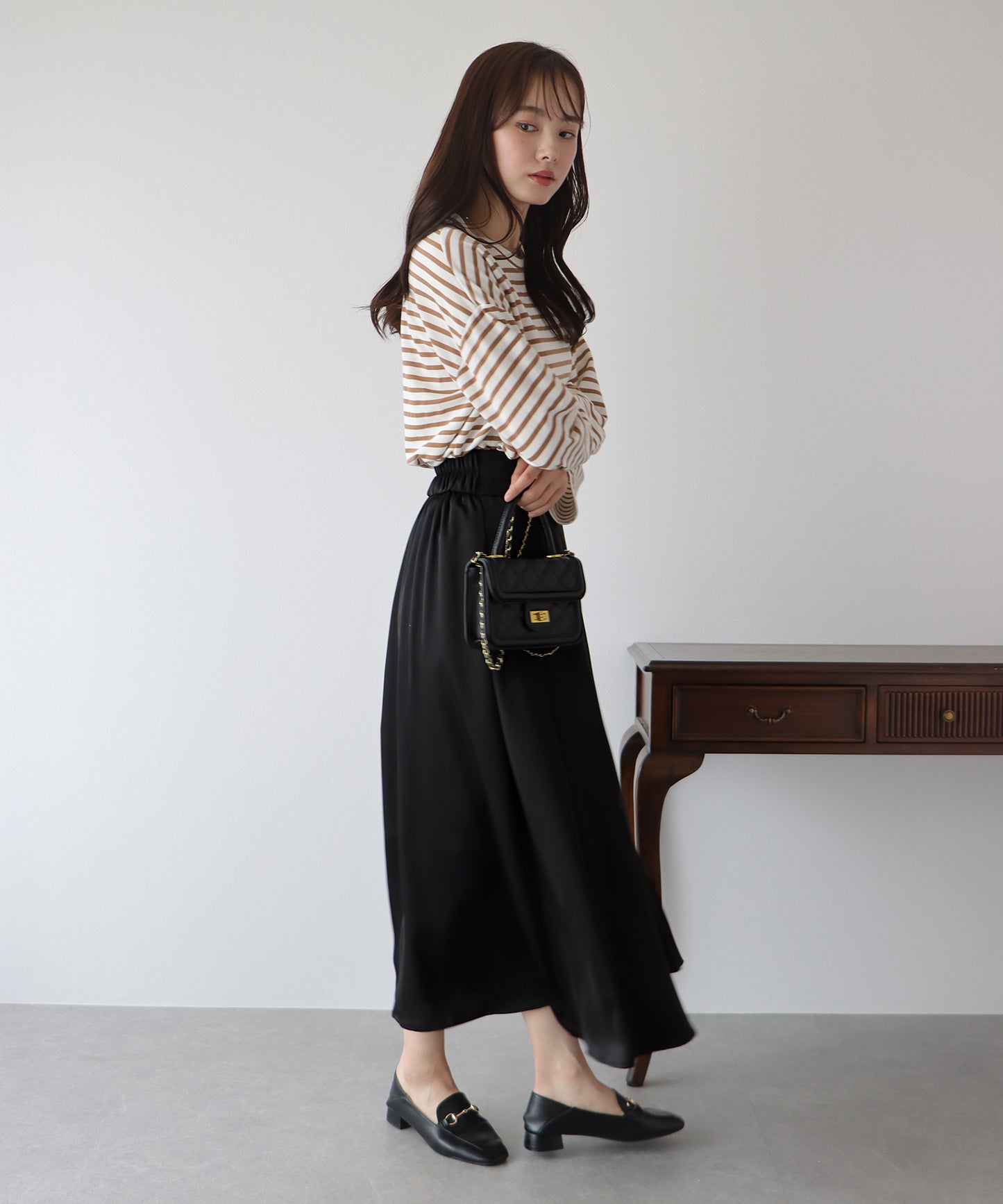 【TIME SALE】サテンラッフルスカート