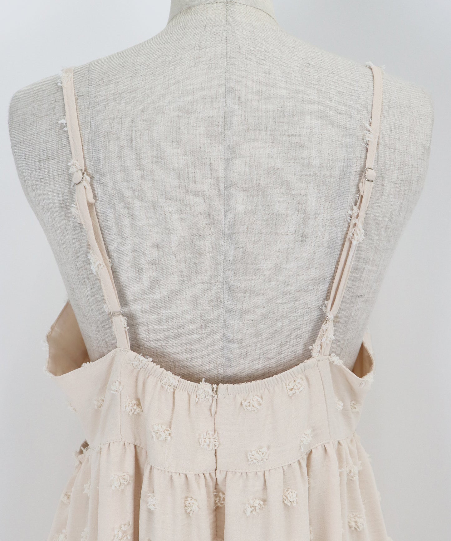 【SALE】ドットジャガードキャミワンピース