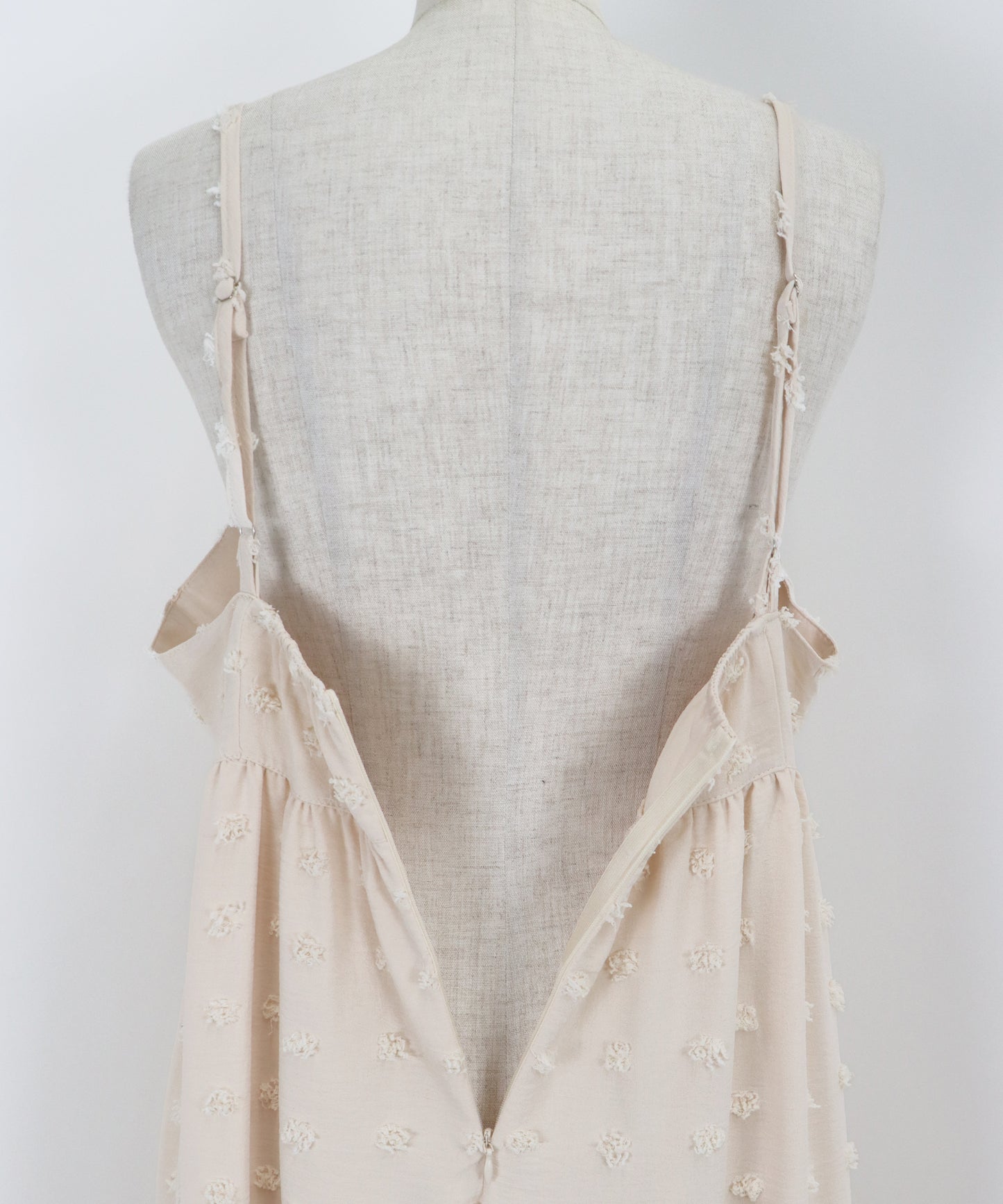 【SALE】ドットジャガードキャミワンピース