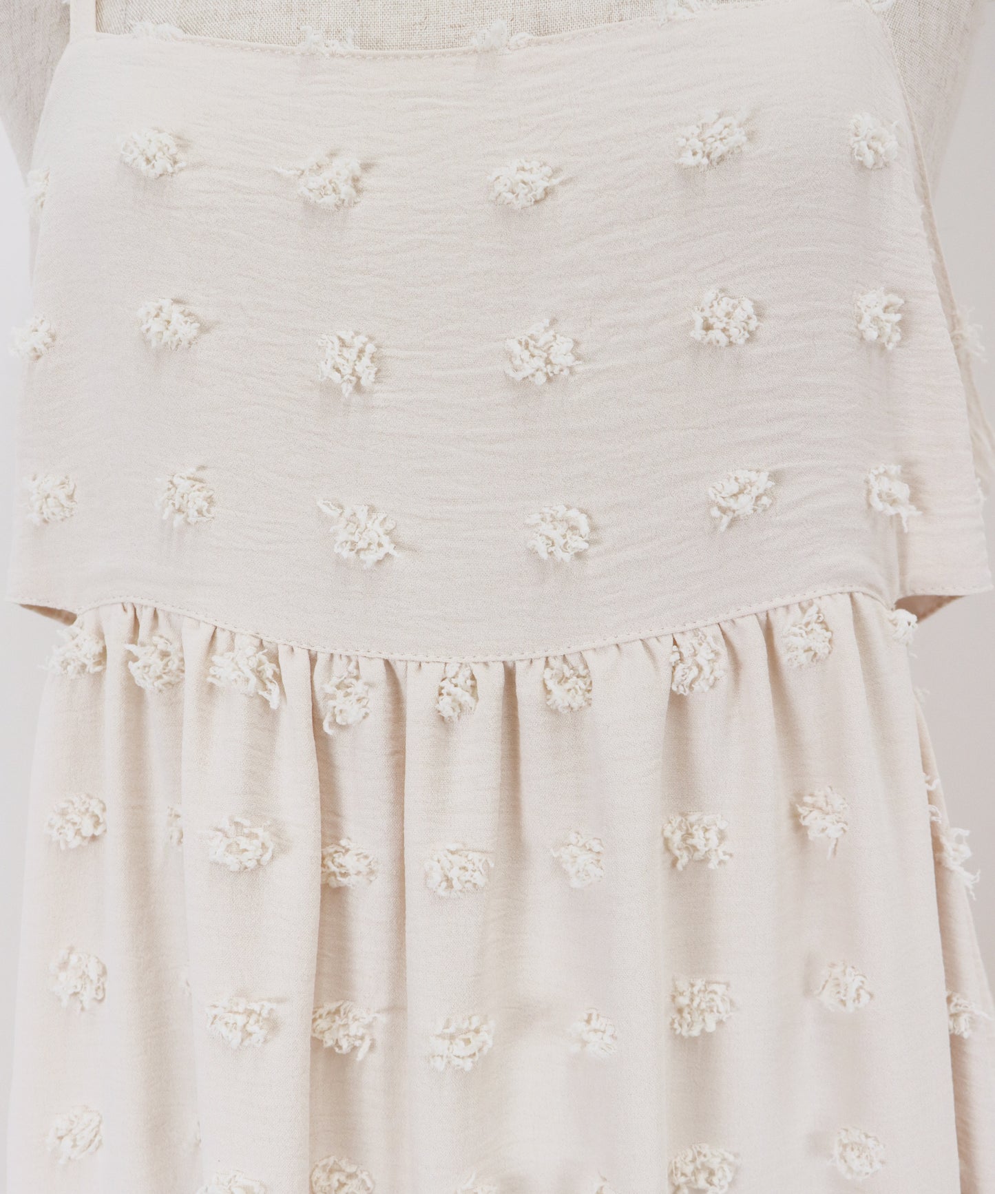 【SALE】ドットジャガードキャミワンピース