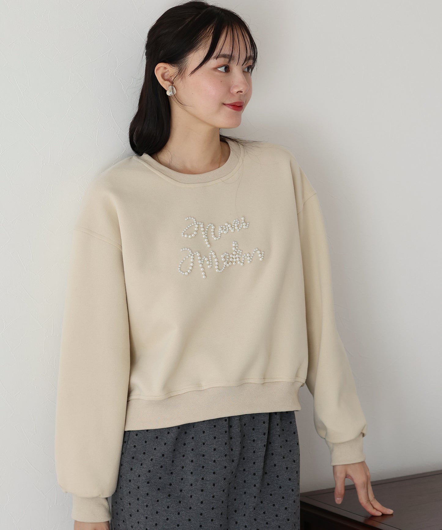 【SALE】パールロゴスウェット