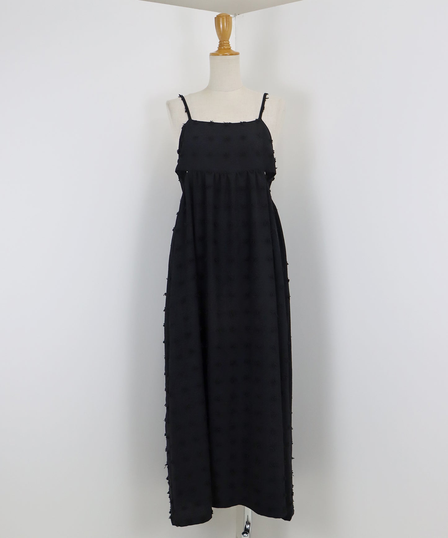 【SALE】ドットジャガードキャミワンピース