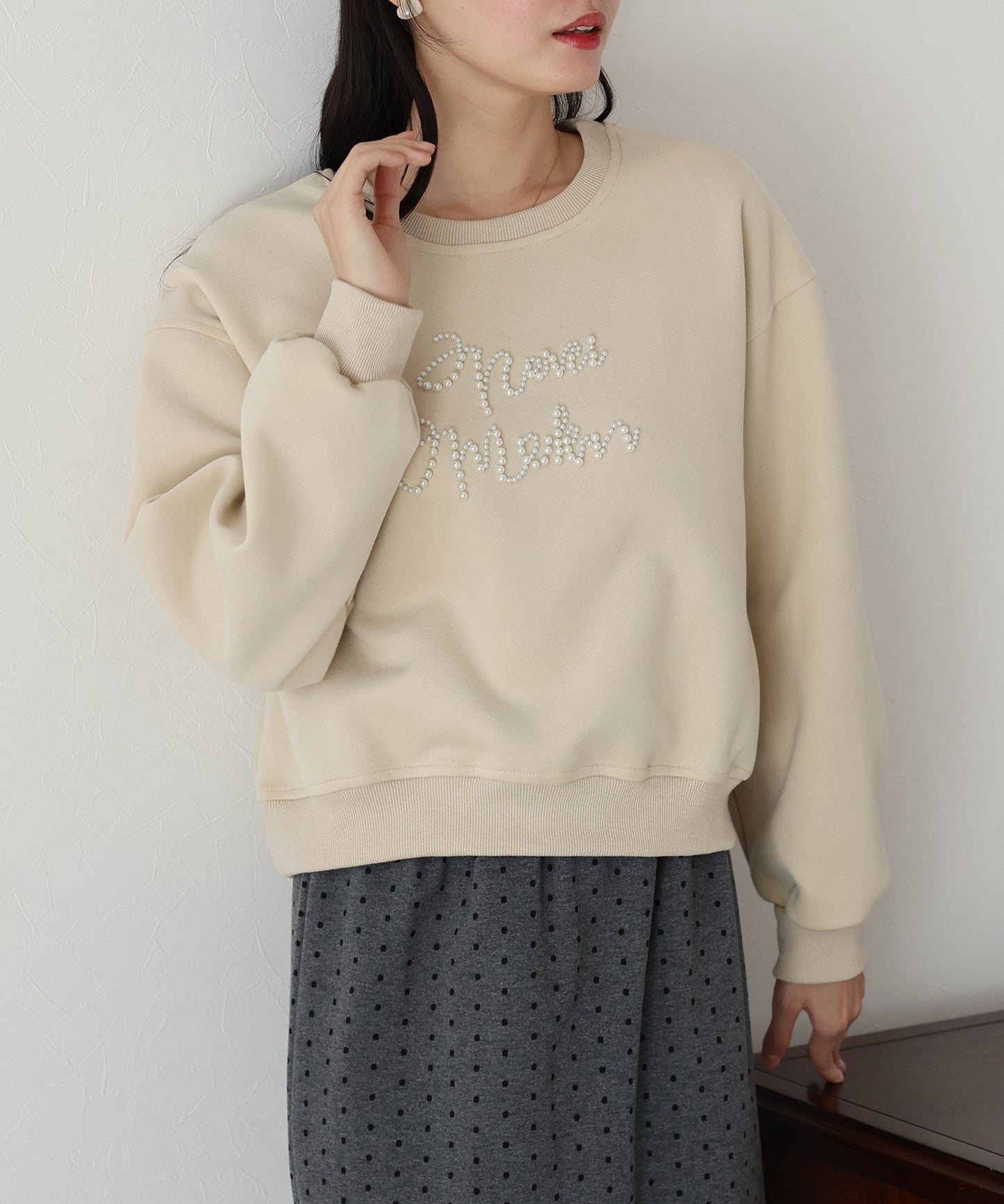 【SALE】パールロゴスウェット