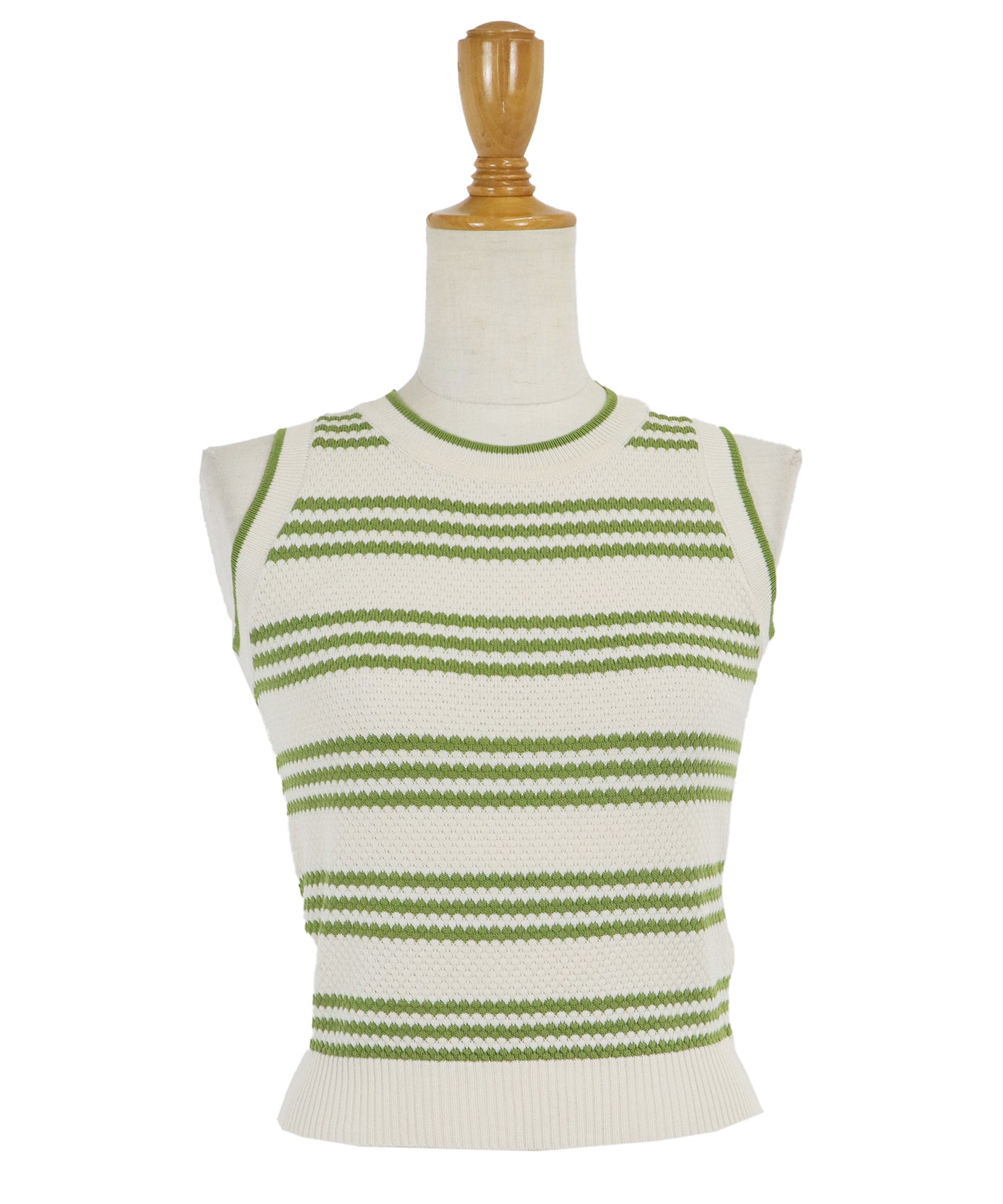 【SALE】ボーダーノースリニット【ネコポス】