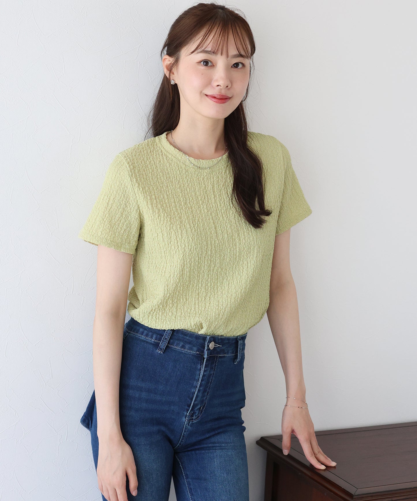 【TIME SALE】ぽこぽこジャガードTシャツ【ネコポス】
