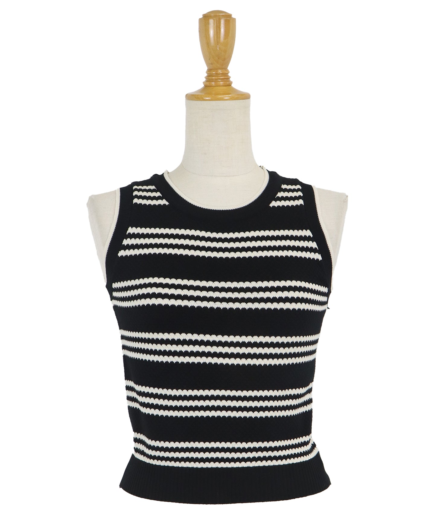 【SALE】ボーダーノースリニット【ネコポス】