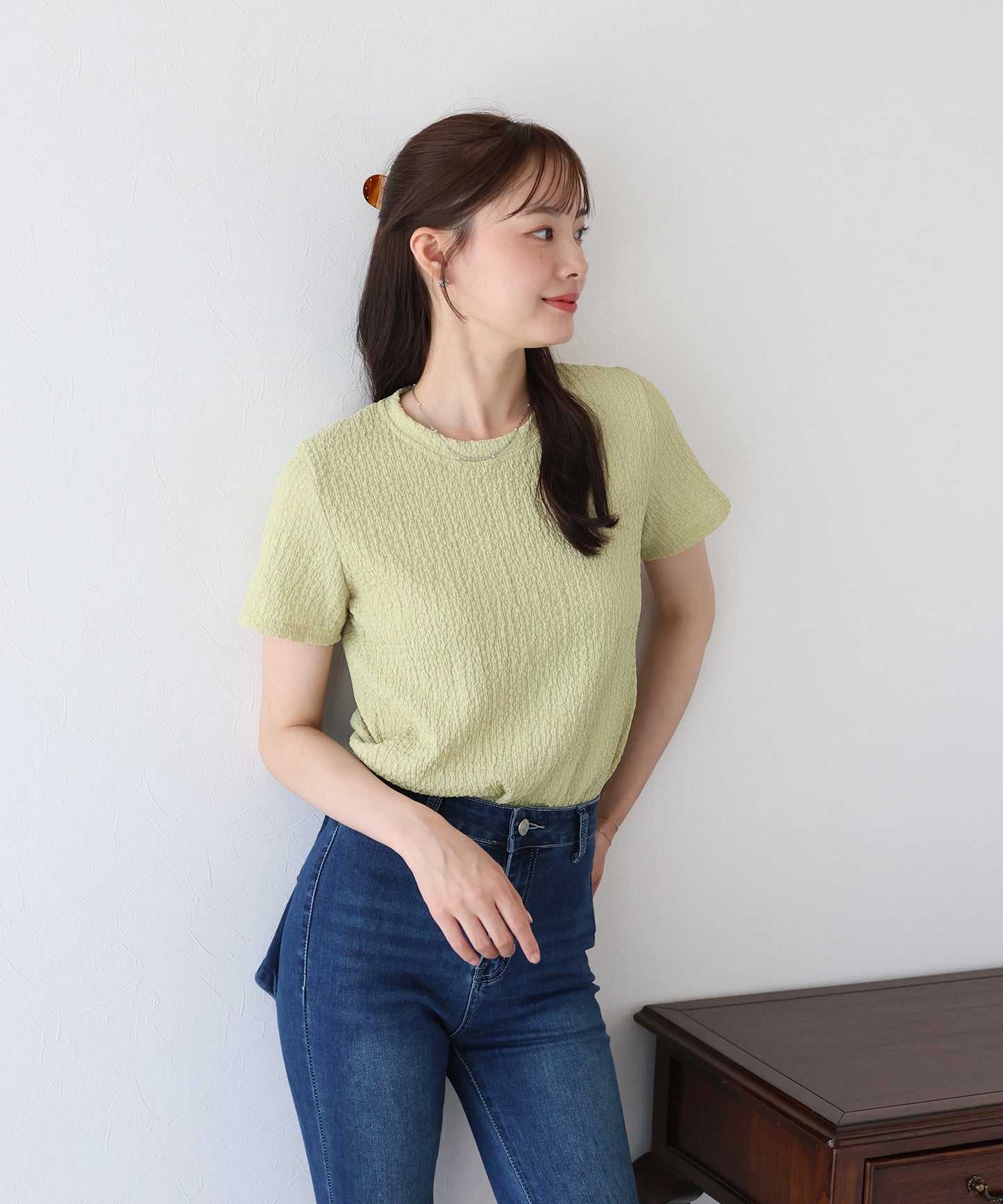 【TIME SALE】ぽこぽこジャガードTシャツ【ネコポス】