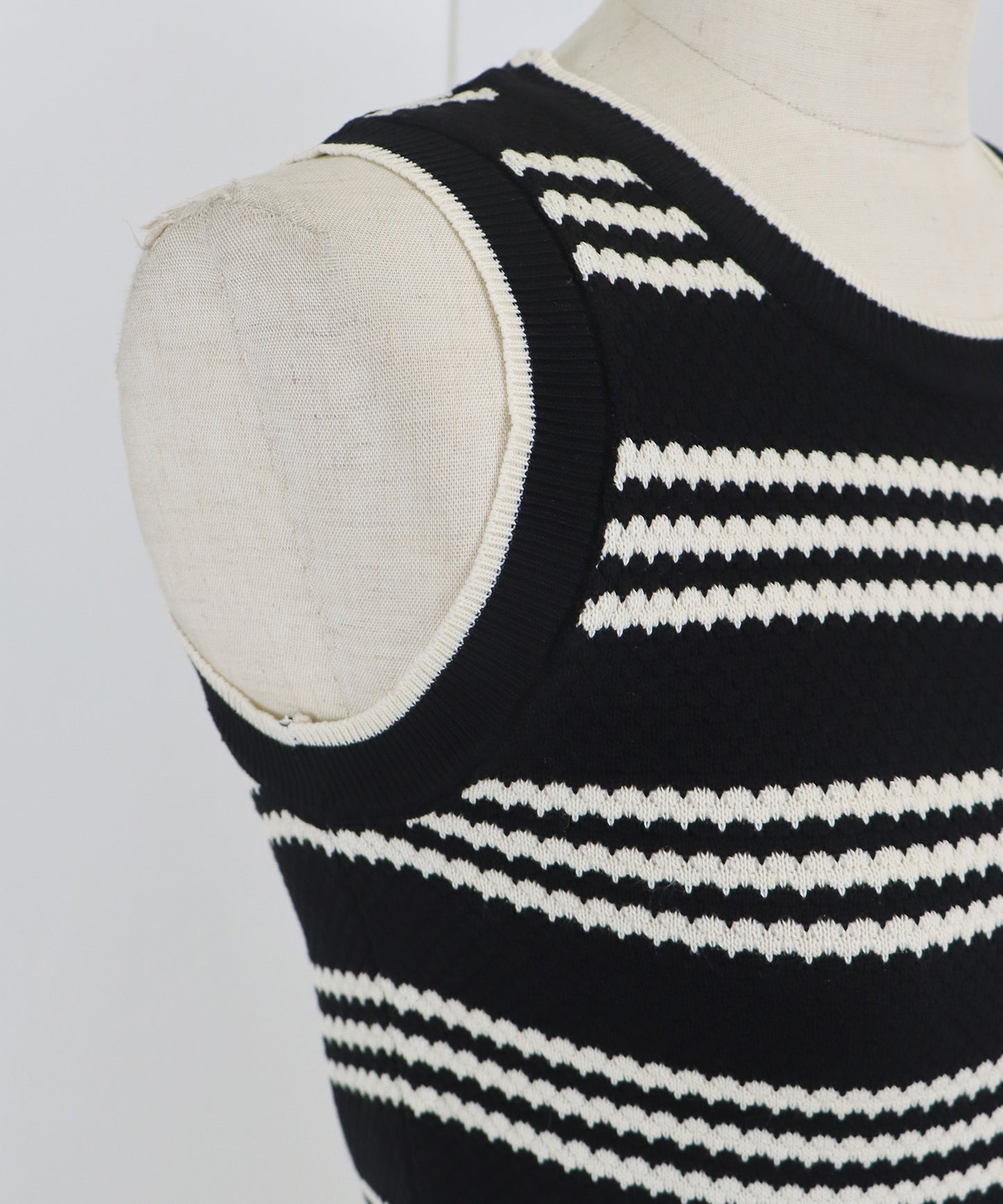 【SALE】ボーダーノースリニット【ネコポス】