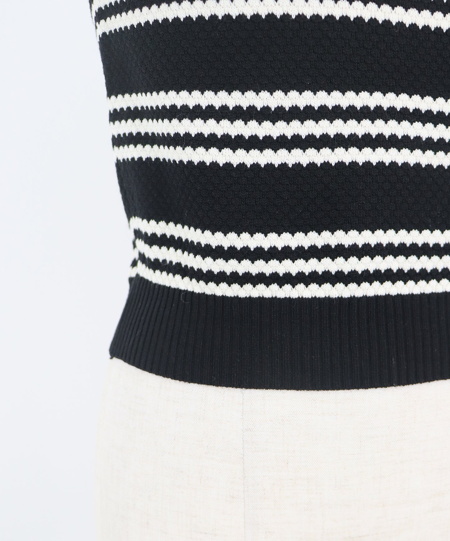 【SALE】ボーダーノースリニット【ネコポス】