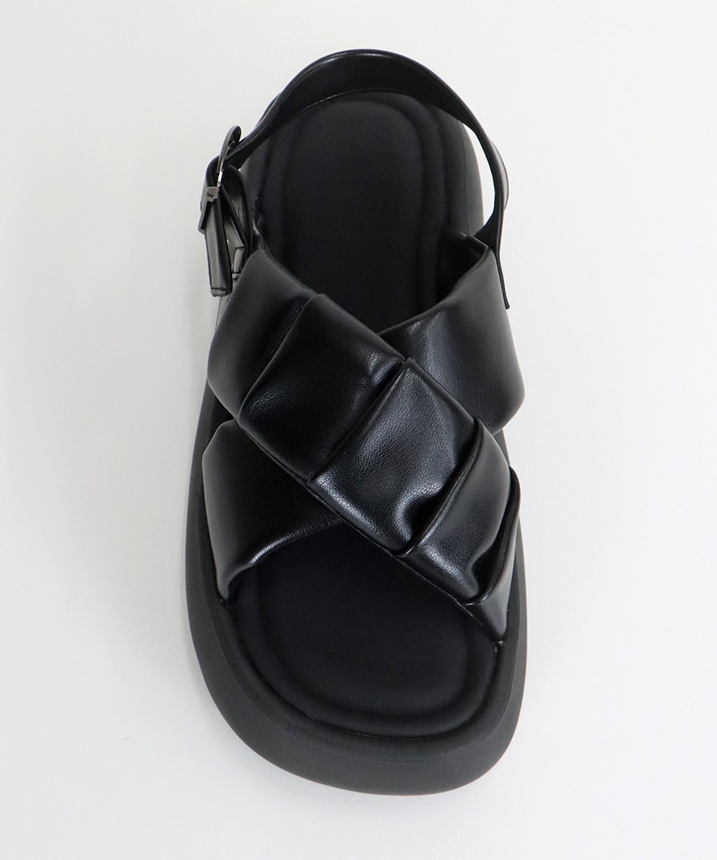 【SALE】クロスベルト厚底コンフォートサンダル