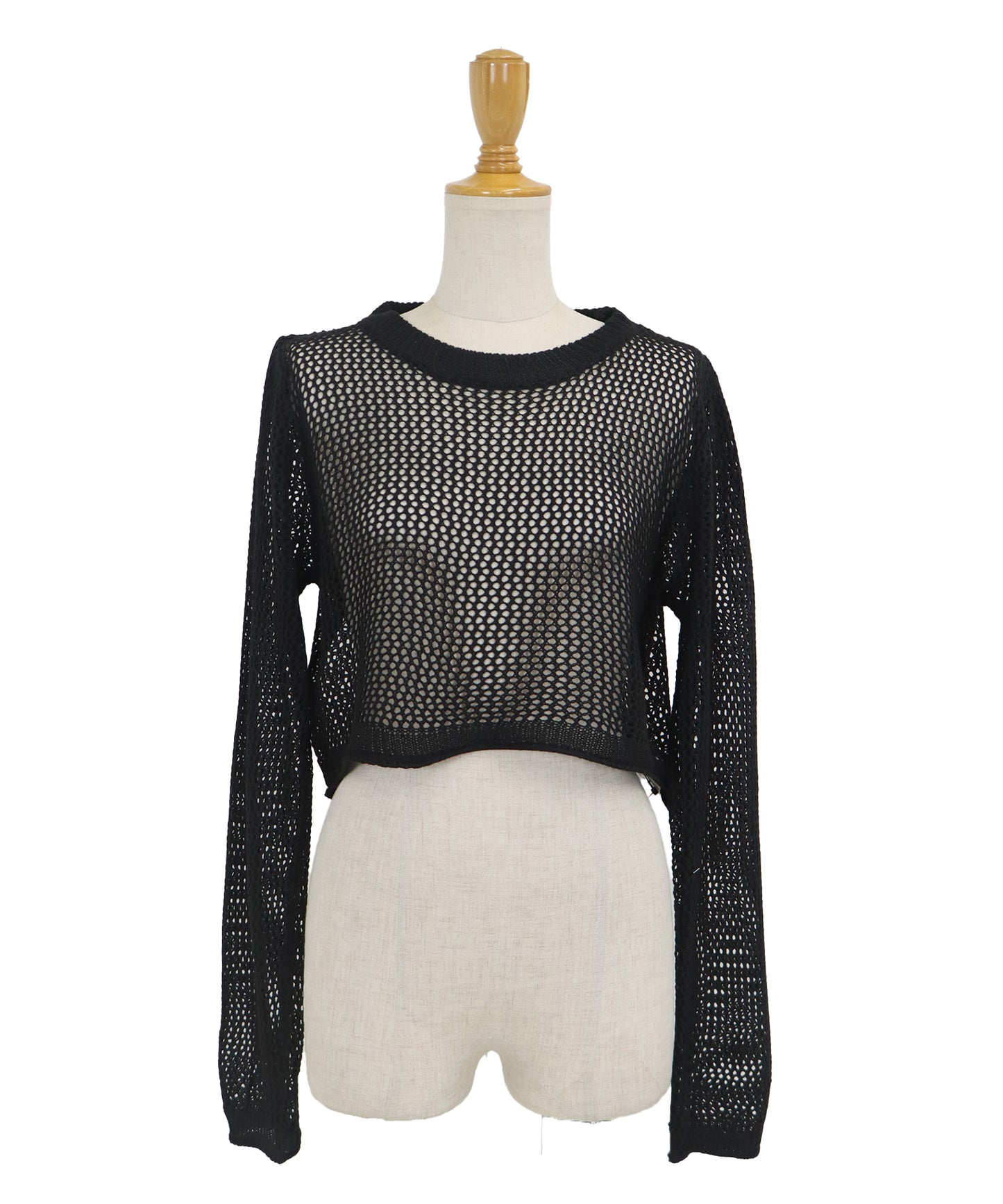 【SALE】メッシュニットトップス