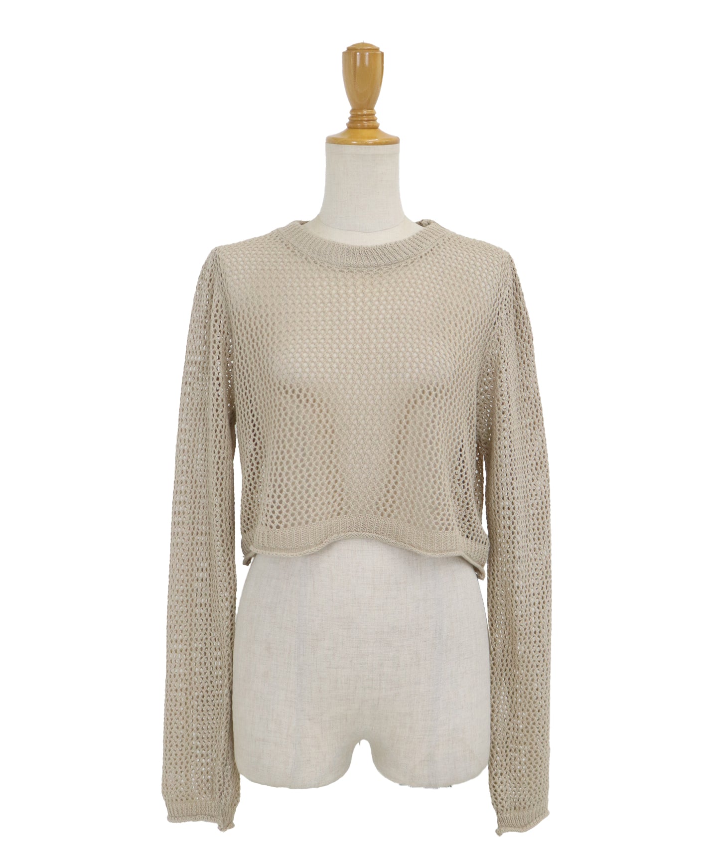 【SALE】メッシュニットトップス