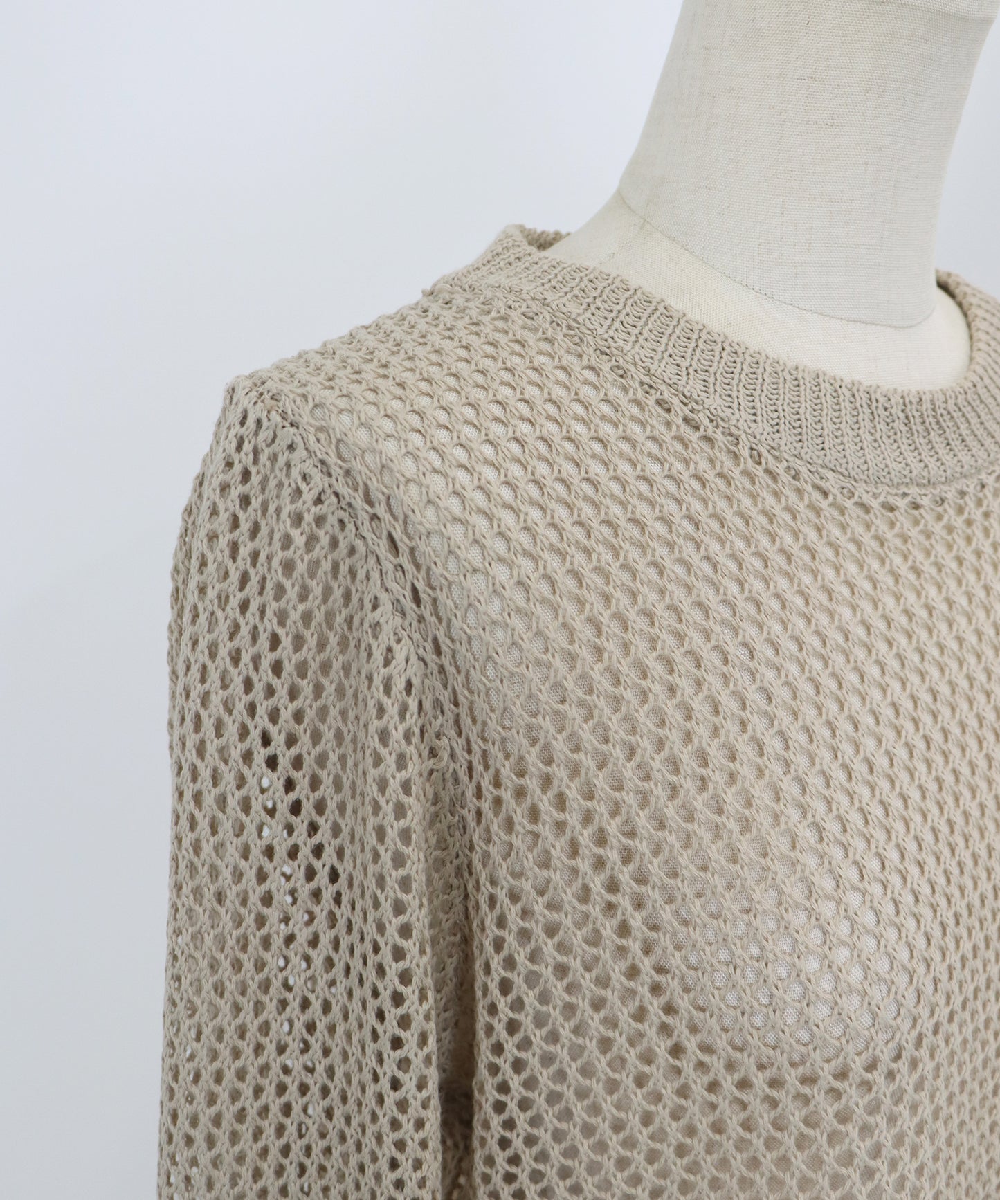 【SALE】メッシュニットトップス