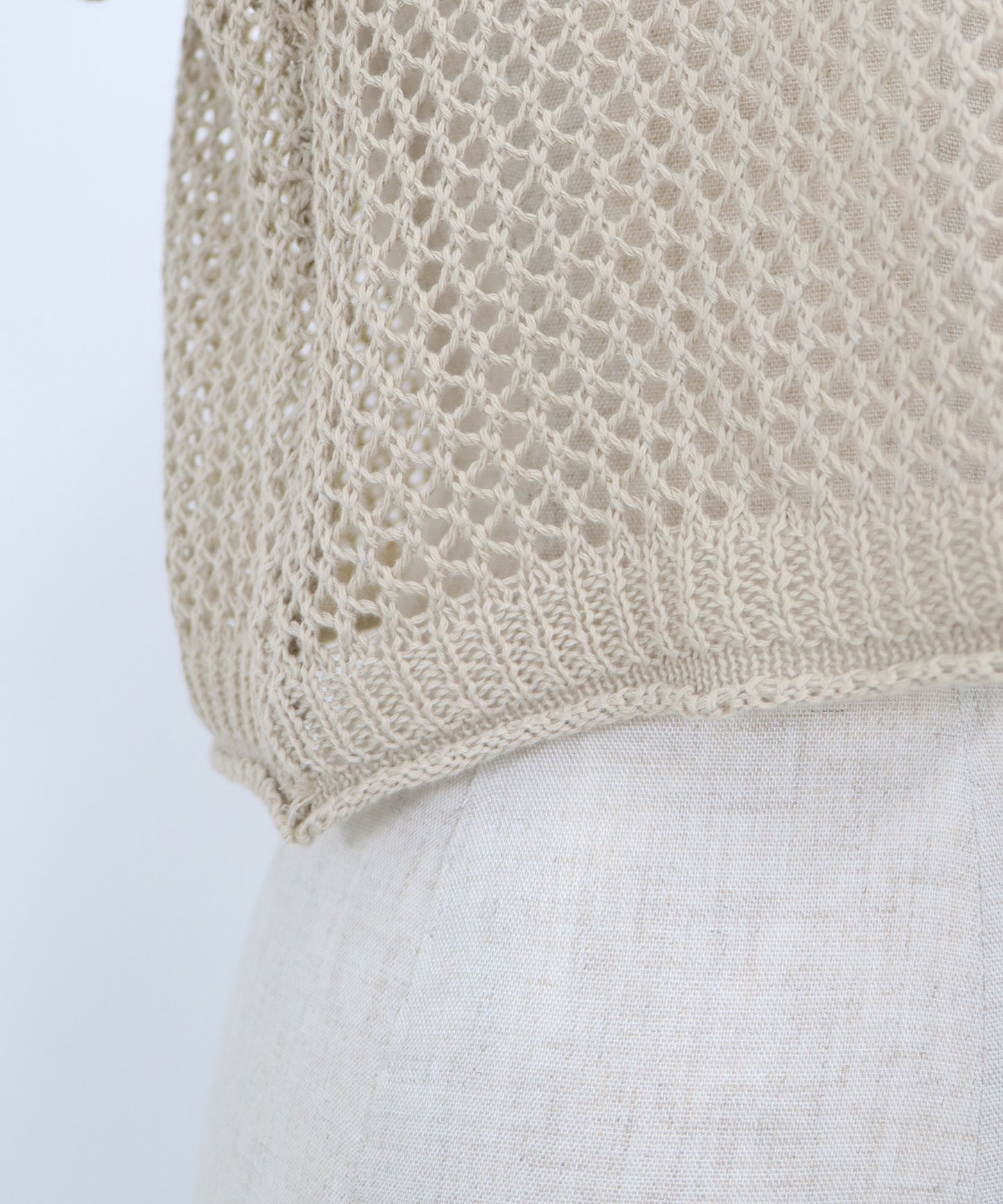 【SALE】メッシュニットトップス