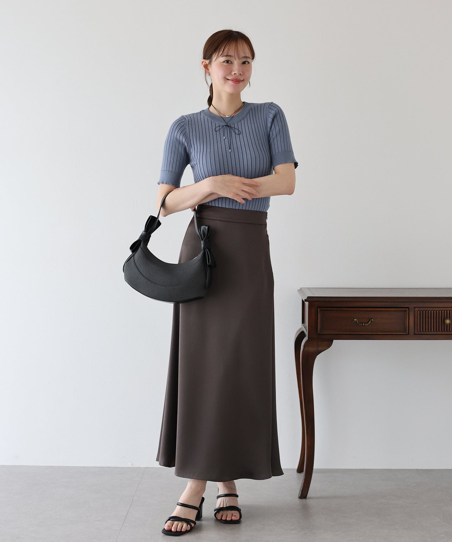 【TIME SALE】サマーリブニットトップス【ネコポス】