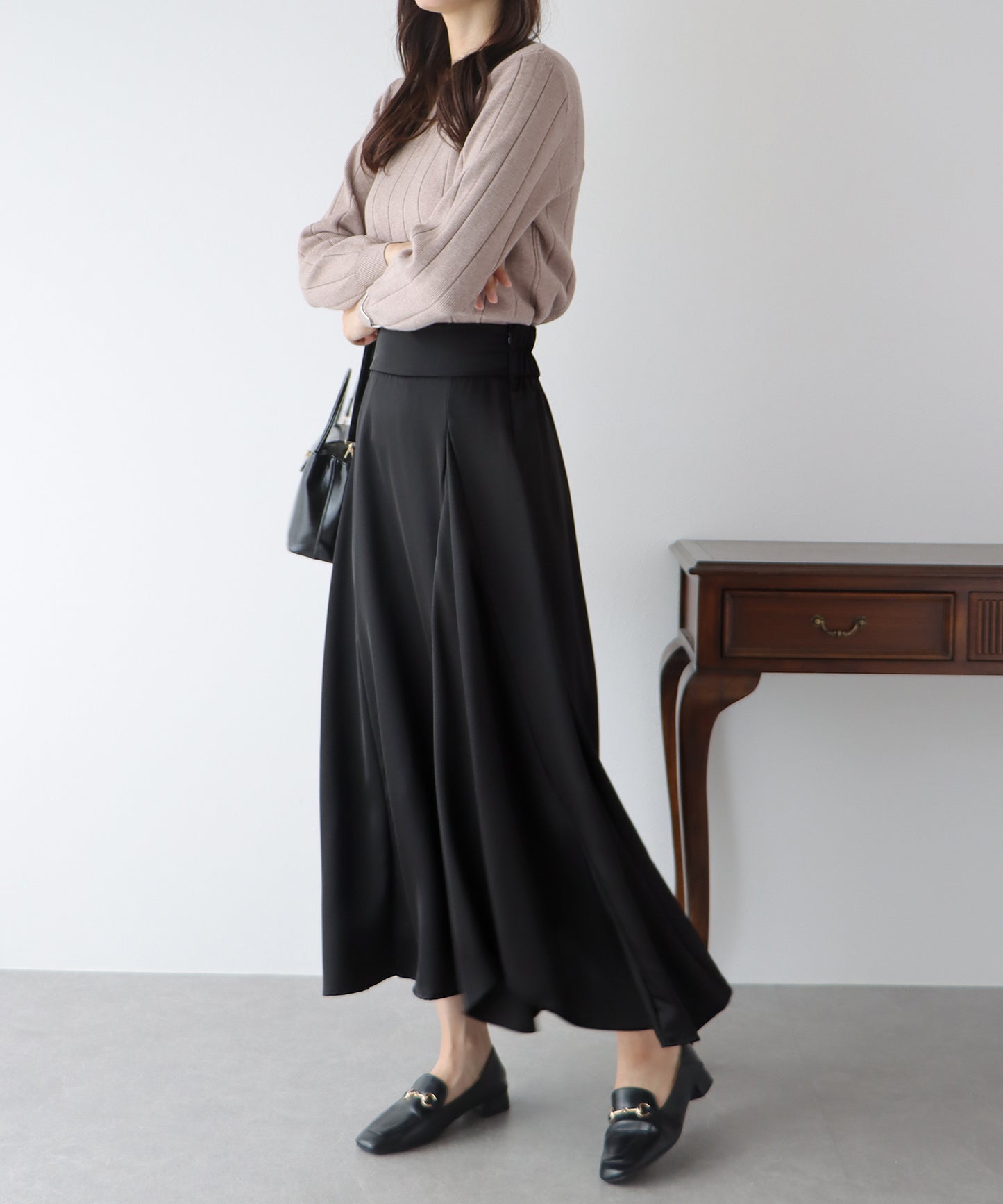 【TIME SALE】サテンラッフルスカート