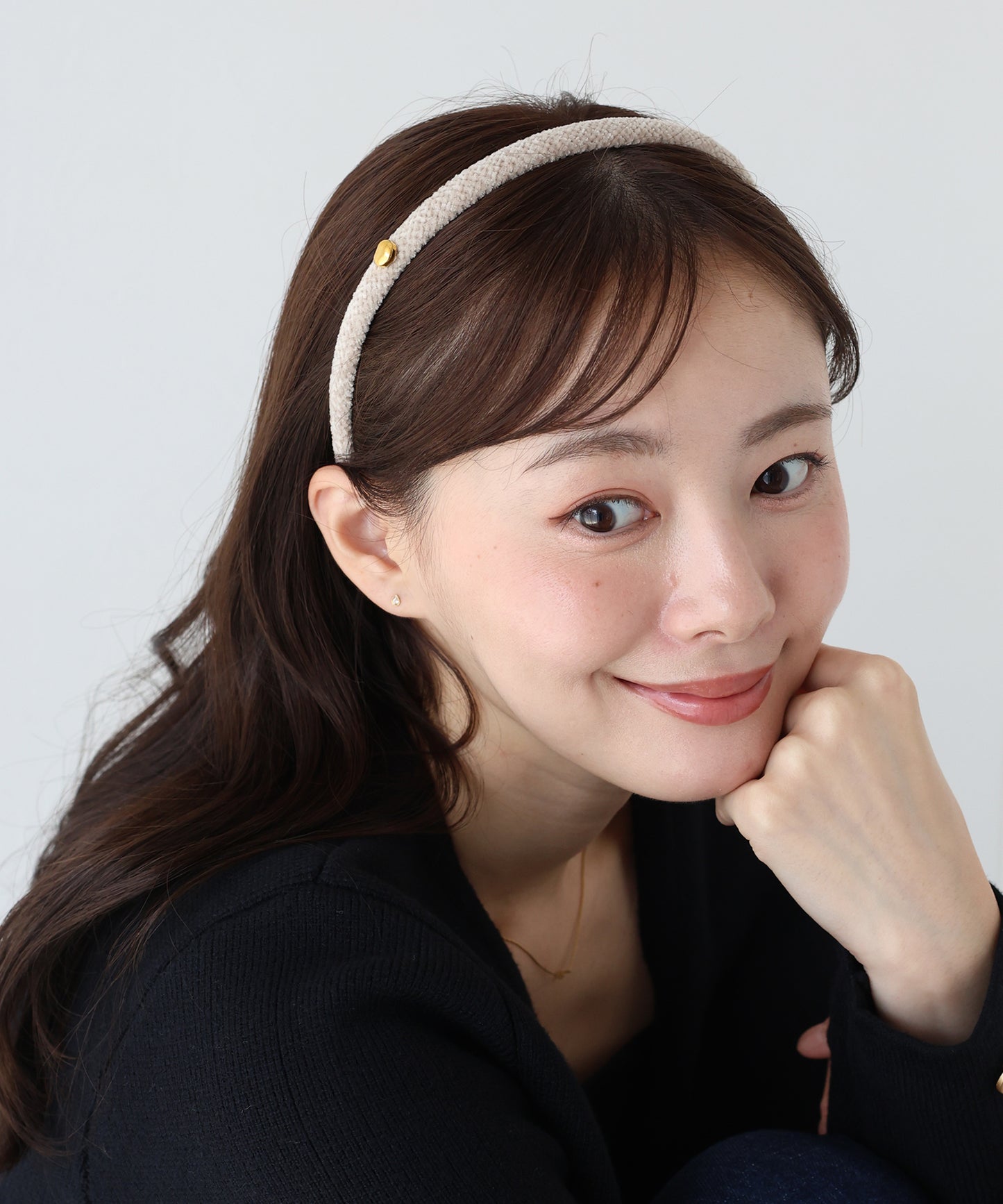 【早割5%OFF】ニュアンスモチーフニットカチューシャ【ネコポス】