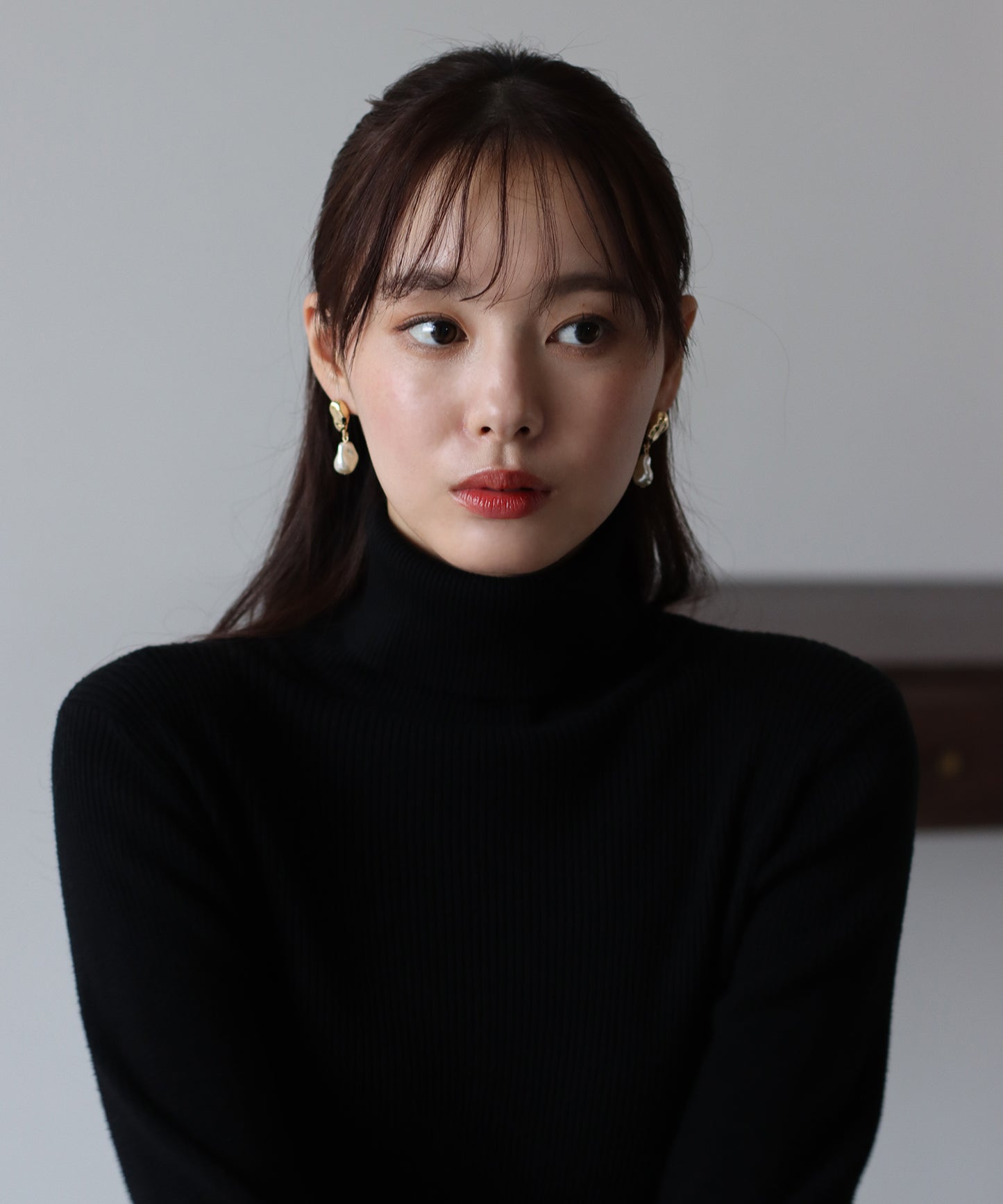 淡水パールドロップピアス【ネコポス】