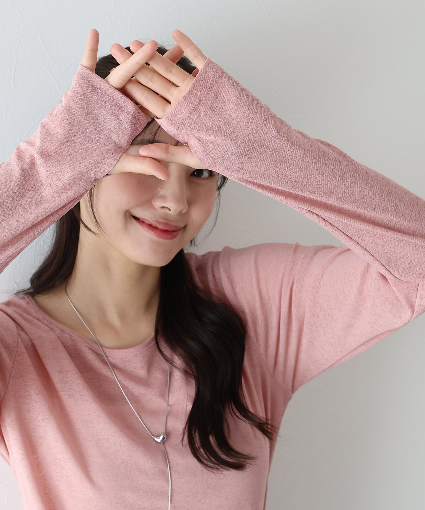 【TIME SALE】クルーネックシアートップス【ネコポス】