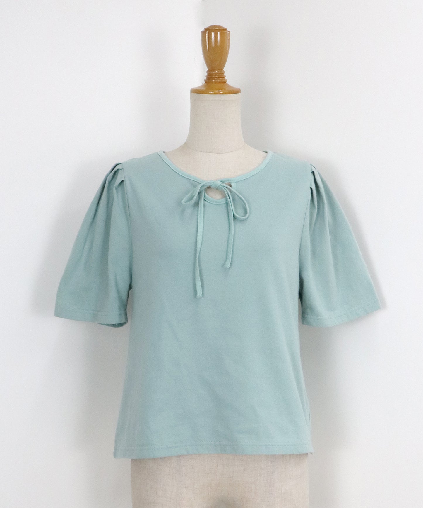 【TIME SALE】パイピングリボンタックTシャツ