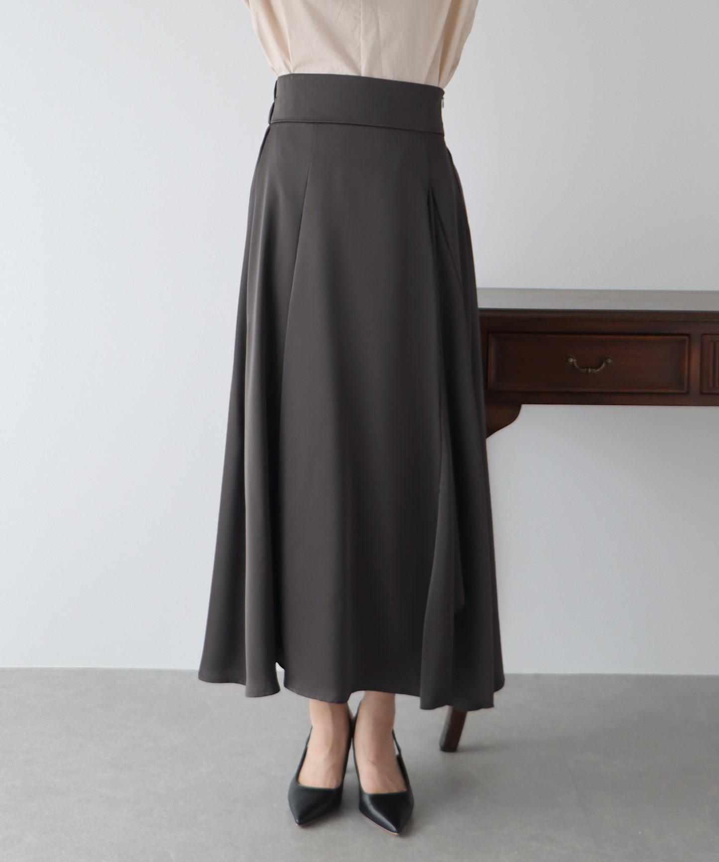 【TIME SALE】サテンラッフルスカート