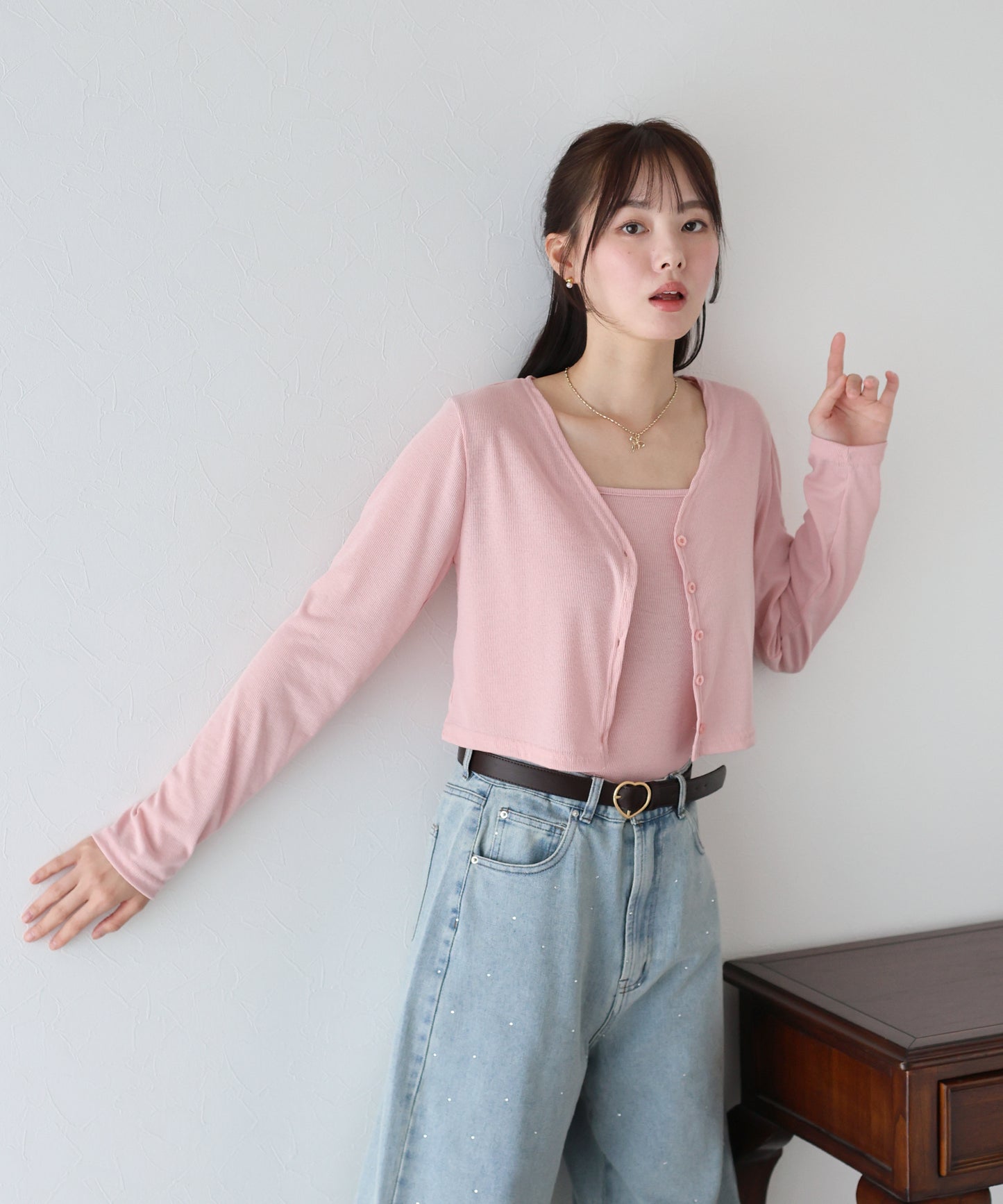 【SALE】キャミソール&カーデアンサンブル