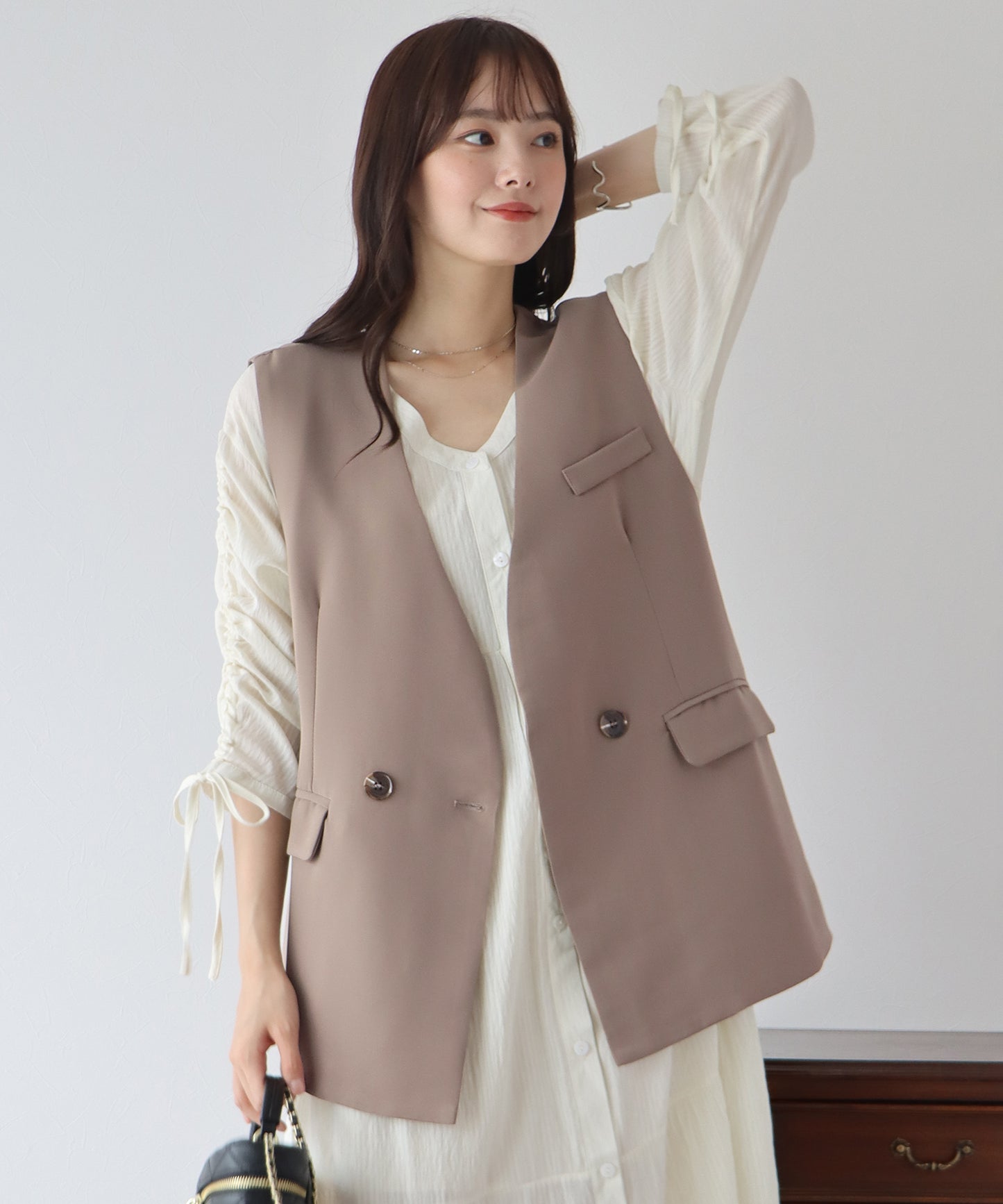 【TIME SALE】ダブルボタンベスト