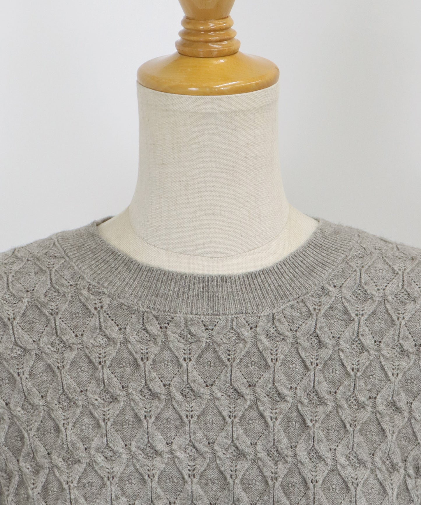 【SALE】ニットベストドッキングブラウス