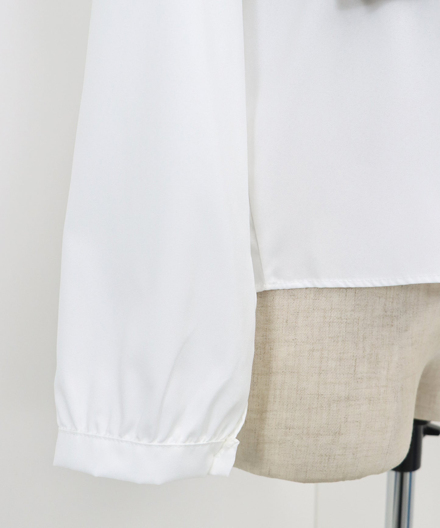 【SALE】ニットベストドッキングブラウス