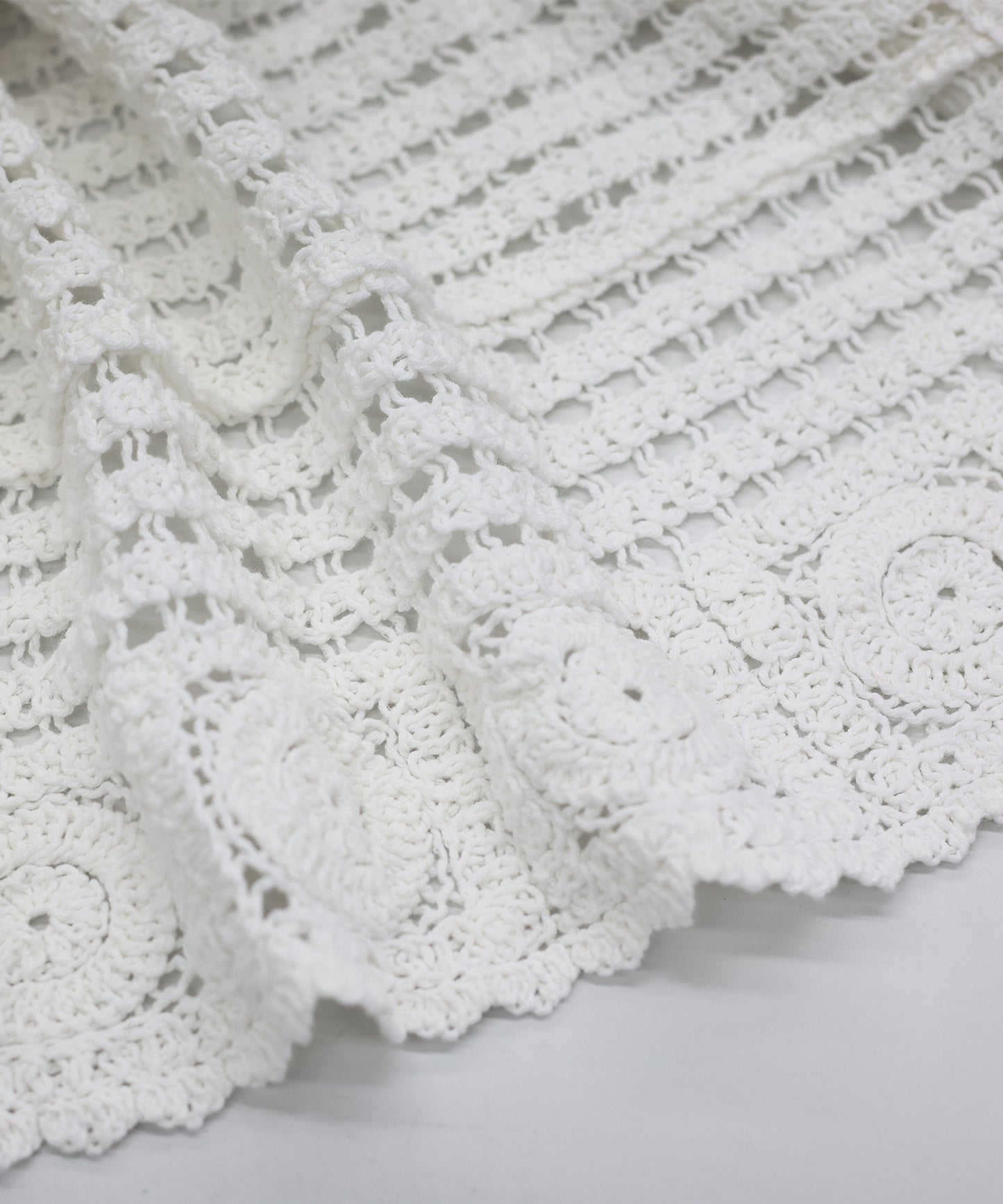 クロシェレースロングベスト