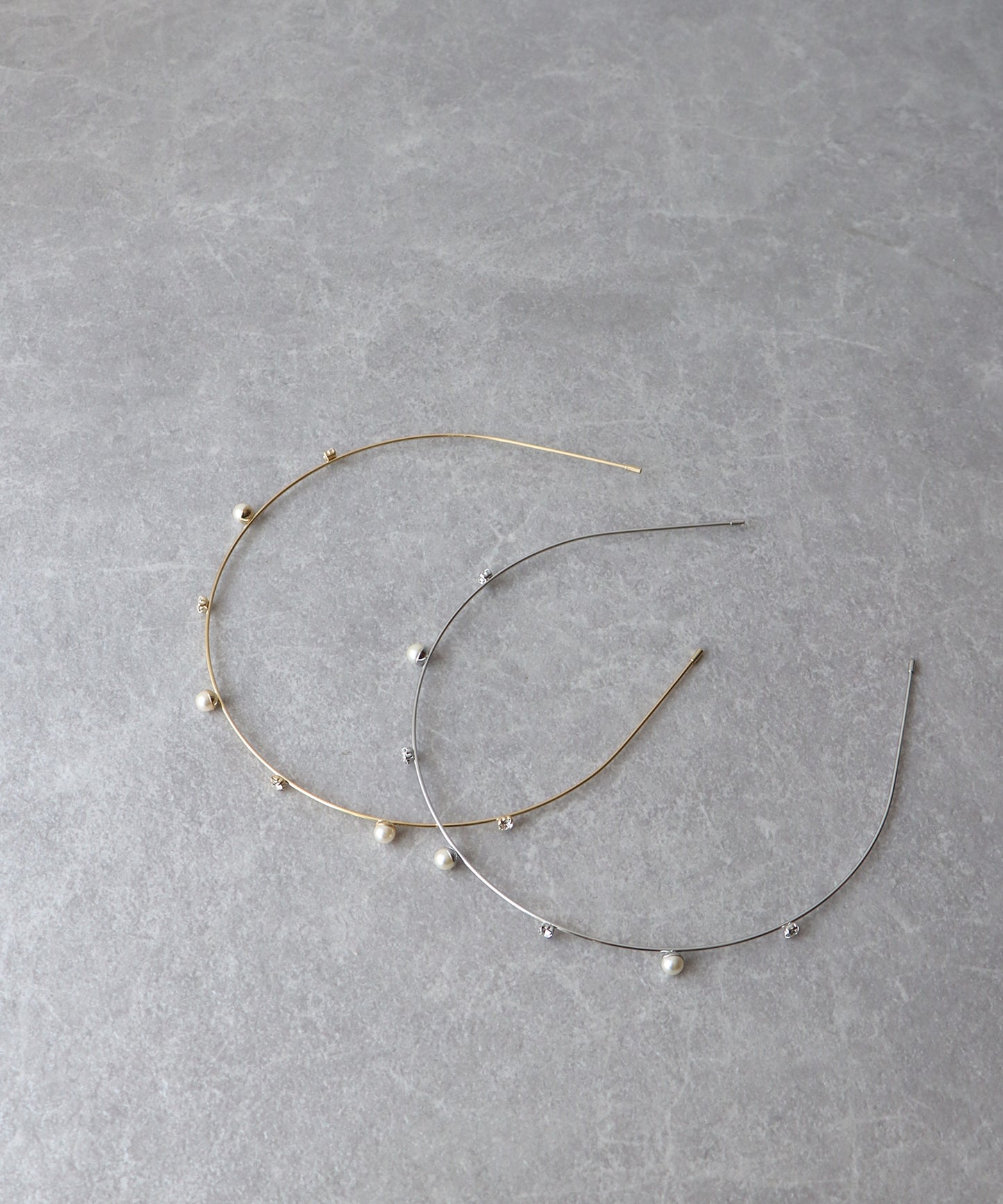 ビジュー&パールカチューシャ【ネコポス】