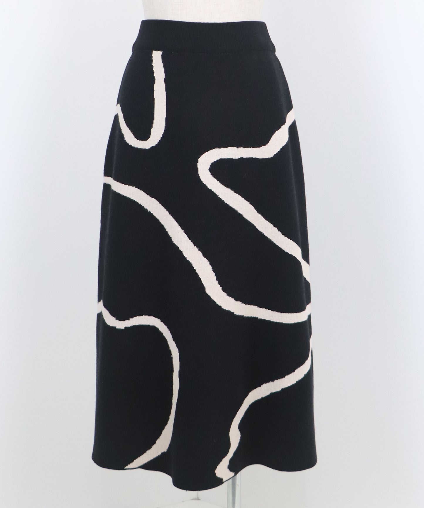 【SALE】ラインジャガードニットスカート