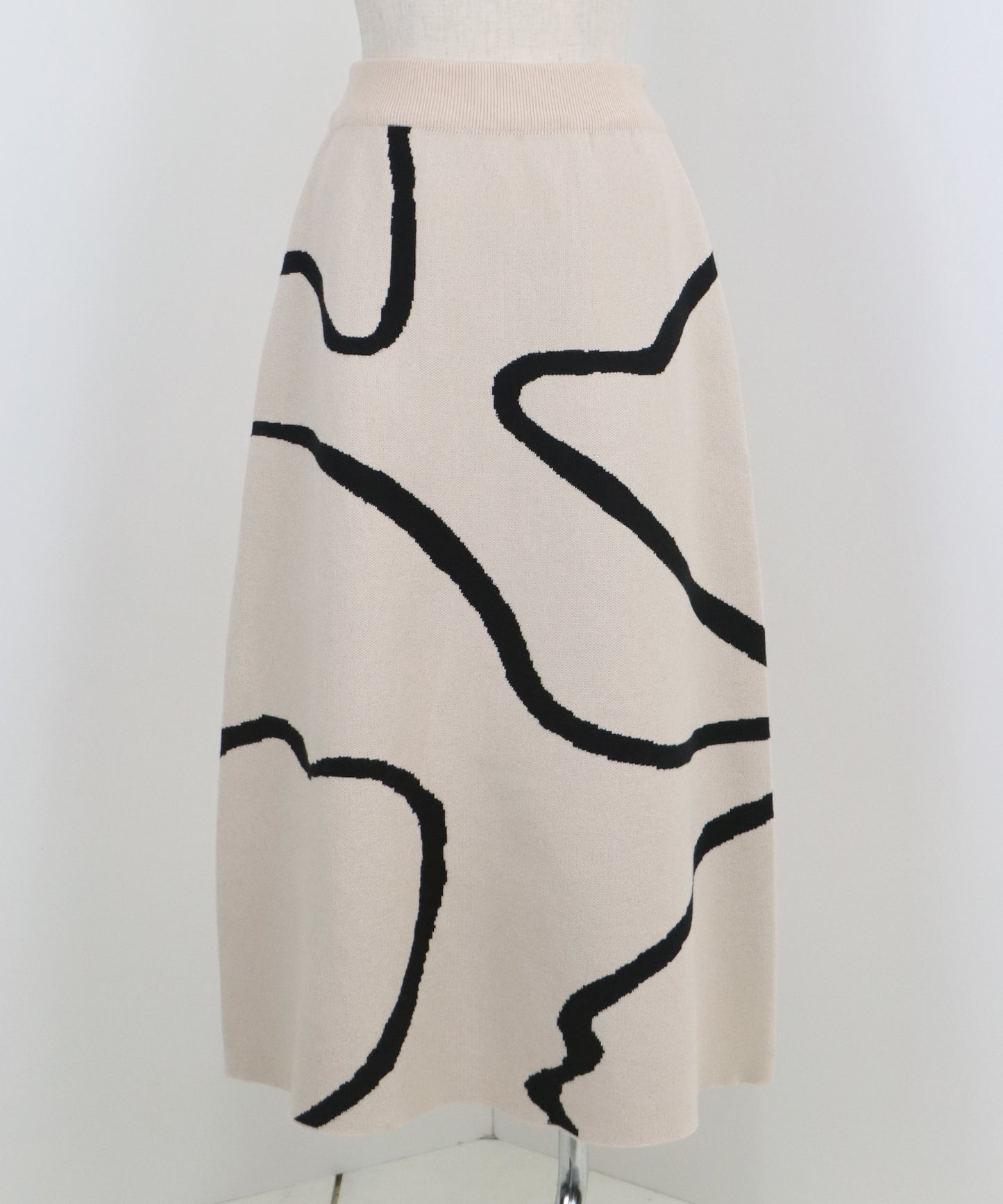 【SALE】ラインジャガードニットスカート